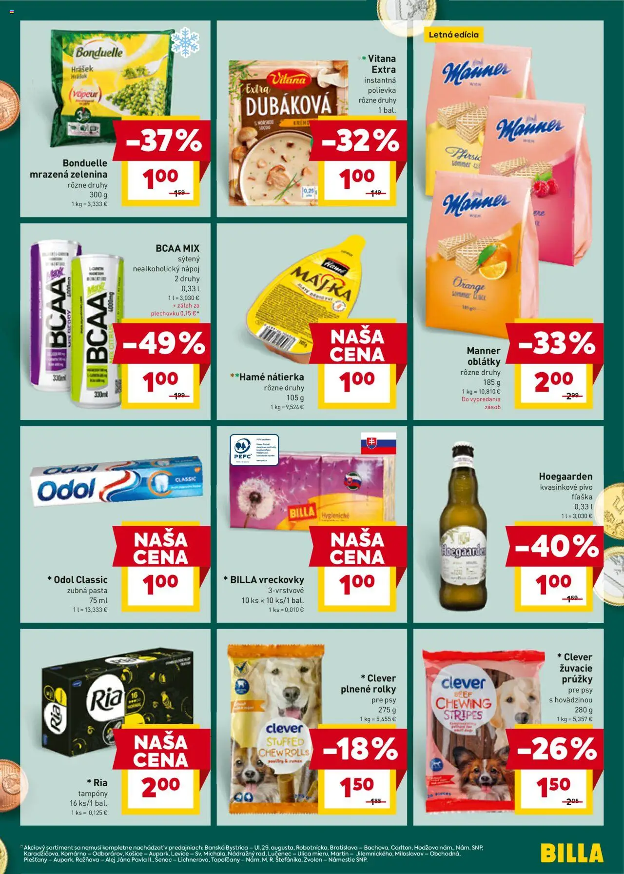 Billa leták │ platný od 30.07.2025 | Strana: 7 | Produkty: Pivo, Zubná pasta, Hra, Mrazená zelenina
