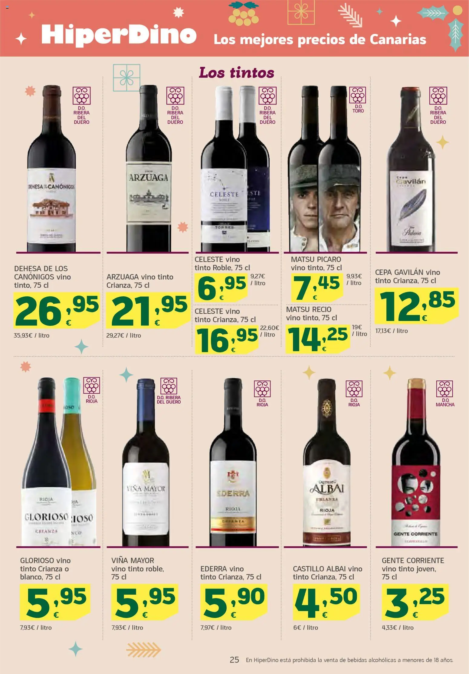 HiperDino folleto │ válido desde el 18.12.2025 | Página: 25 | Productos: Vino