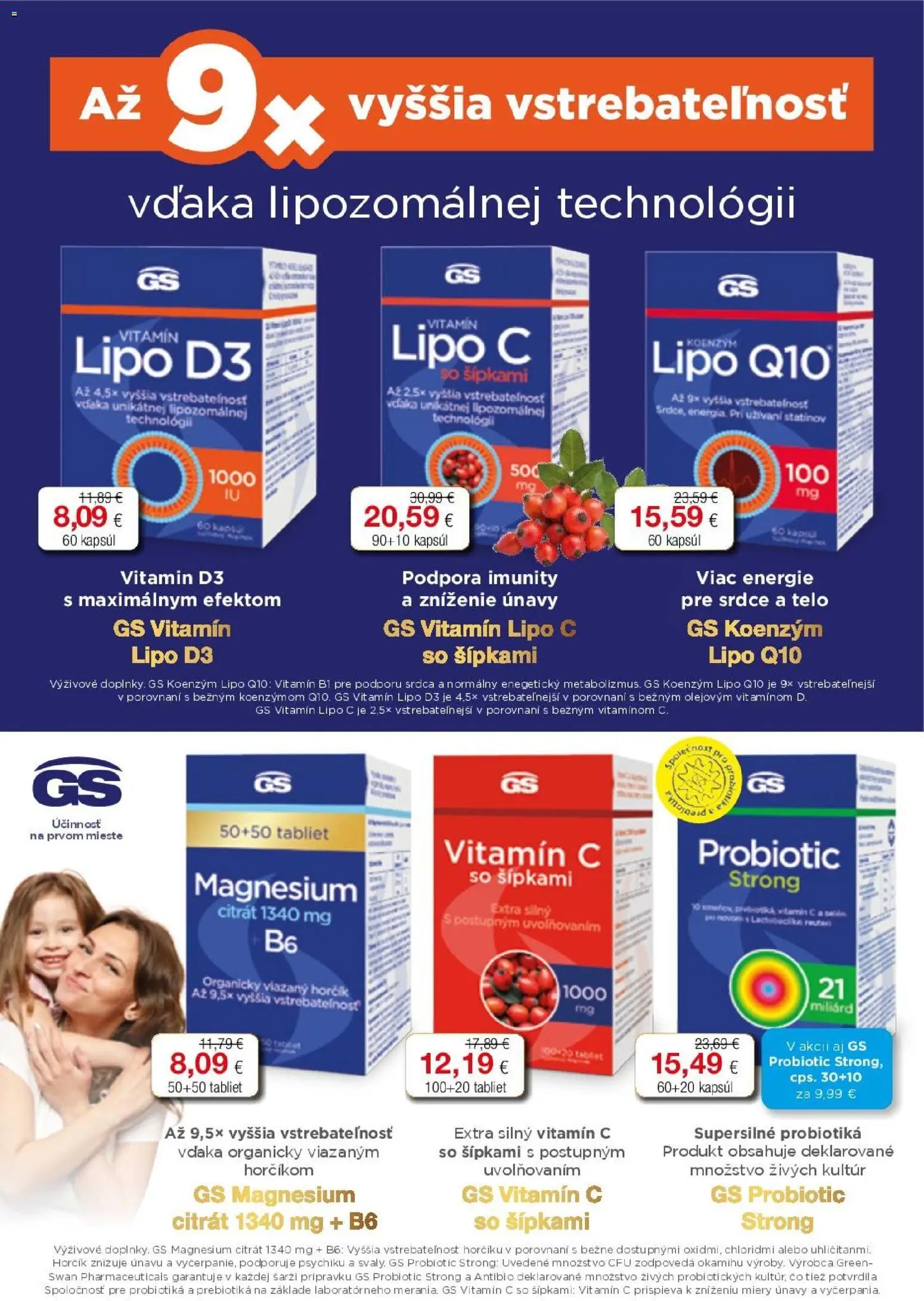 Nové Schneider lekáreň akcie – leták je platný od 01.01.2026 | Strana: 9 | Produkty: Tablet