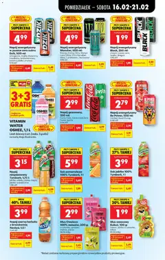 Pogląd oferty "Napój energetyczny Monster, 500 ml, Energy, Energy Zero, Mango Loco, Ultra, Ultra Paradise, Nitro, Full throttle, The Doctor" - ważna od 16.02.2026 | Strona: 63