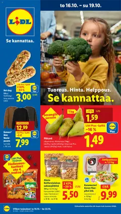 Lidl-mainoslehti voimassa 16.10.2025 alkaen