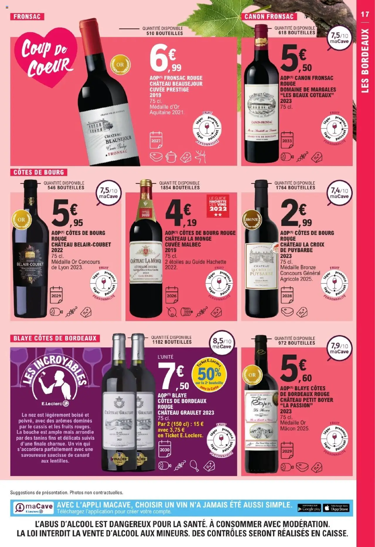  | Page: 17 | Produits: Cassis, Mais, Saucisse, Vin