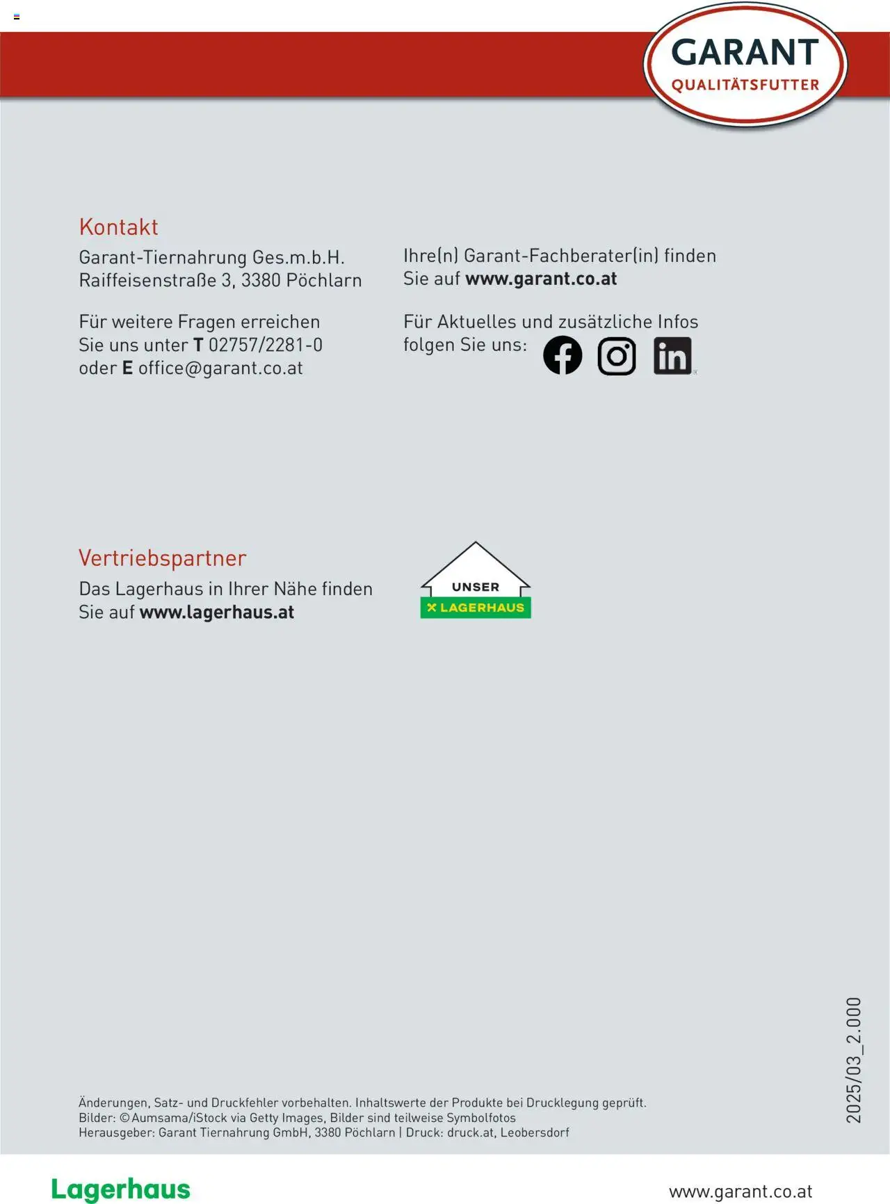 Lagerhaus Prospekt Zuchtsau & Ferkel gültig ab 14.03.2025 | Seite: 24