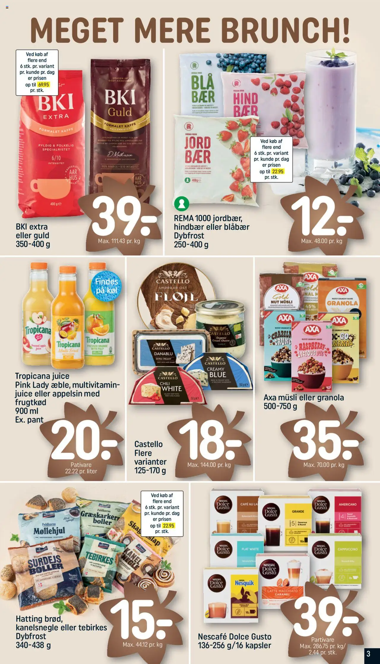 Rema 1000 tilbudsavis – gyldig fra 12.10.2025 | Side: 3 | Produkter: Kaffe, Kanel, Ananas, Müsli