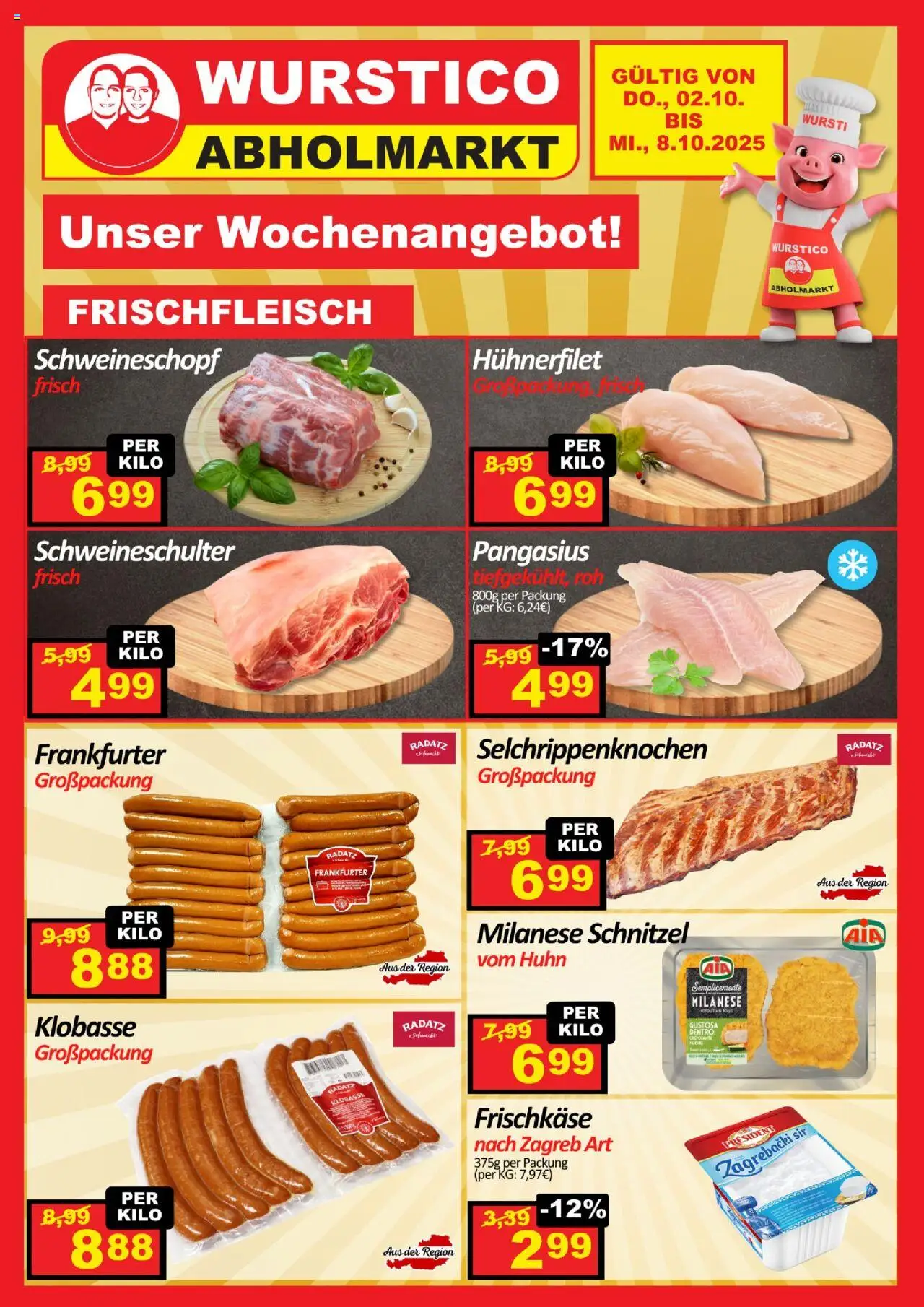 Wurstico Abholmarkt Flugblatt gültig ab 09.10.2025 | Seite: 4