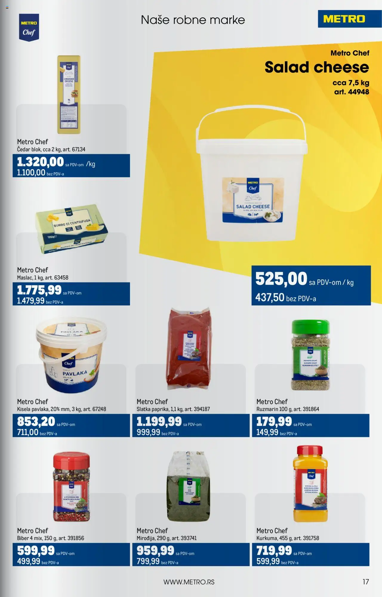 Metro katalog - važi od 01.07.2025 | Strana: 17 | Proizvode: Pavlaka