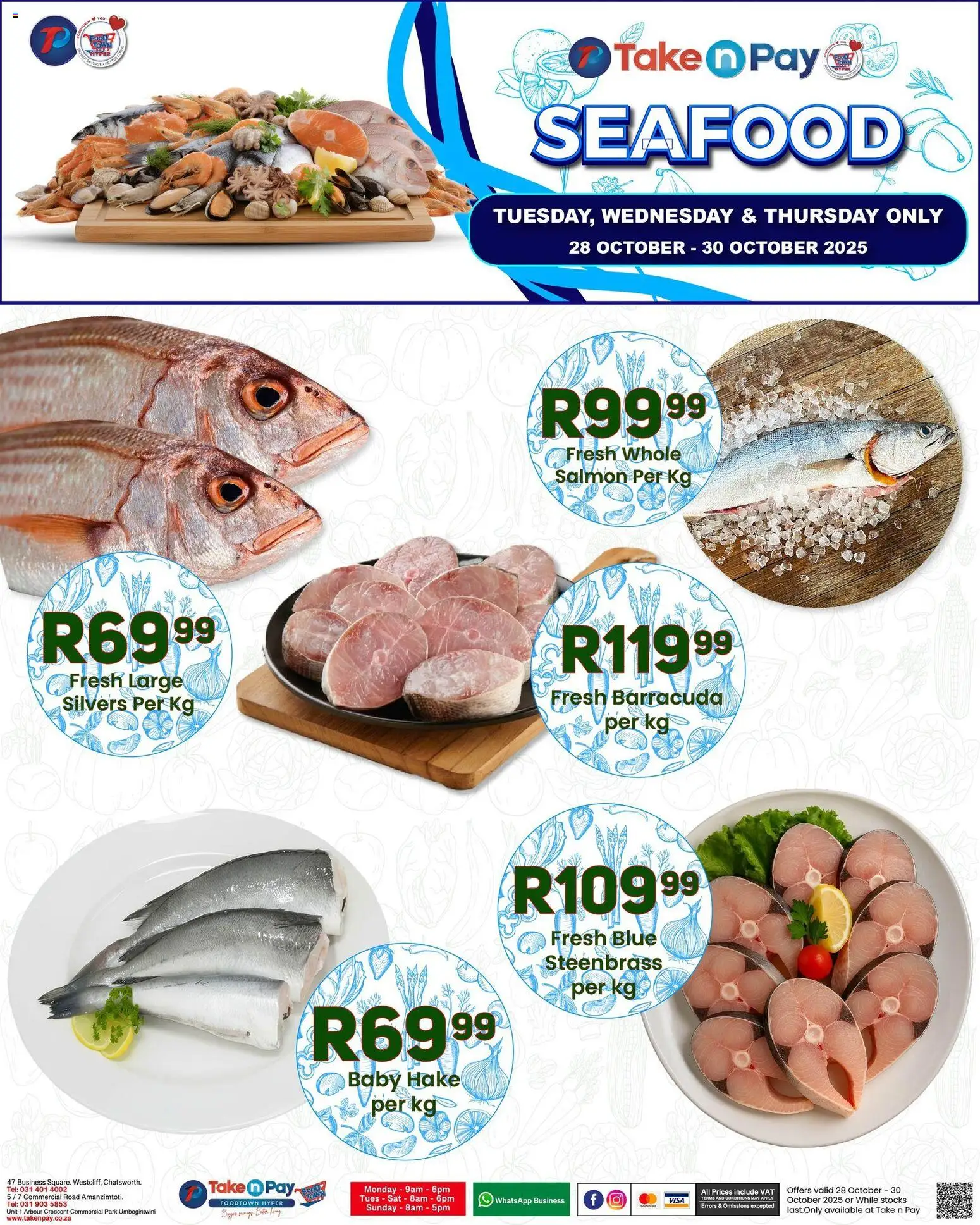 New Take n Pay catalogue – valid from 28.10.2025 | Page: 9 | Products: Seafood