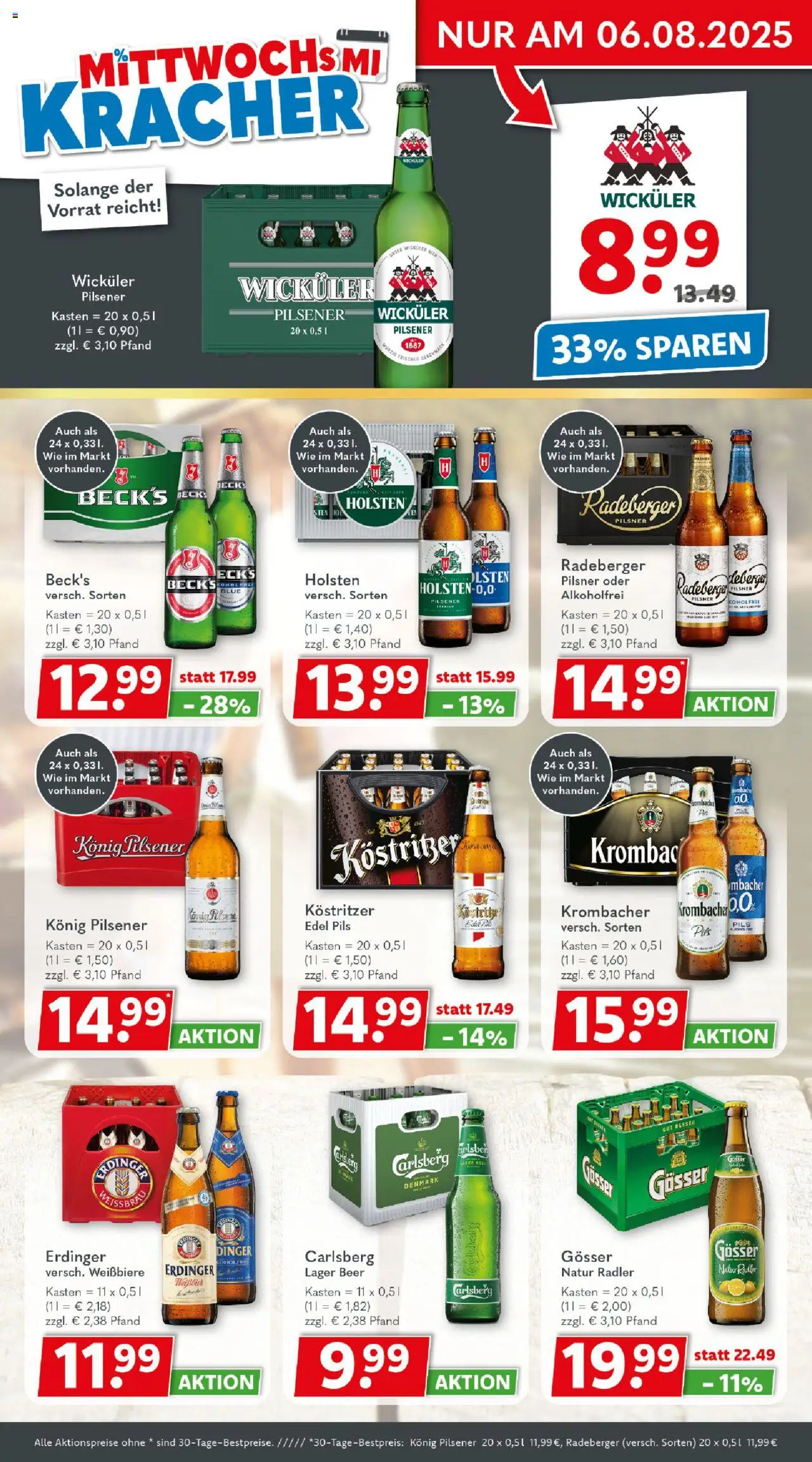Getränkeland Prospekt 	 - gültig ab dem 04.08.2025 | Seite: 2 | Produkte: Erdinger, Carlsberg, Pils, Radler