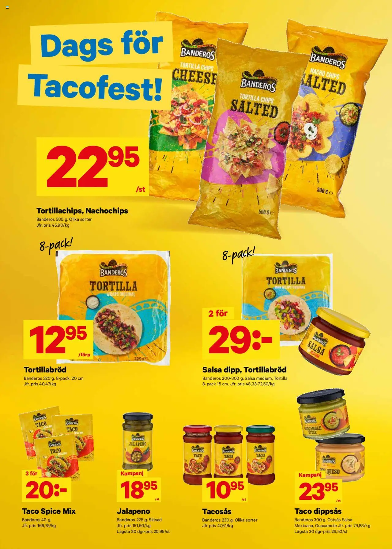 City Gross reklamblad aktuell från 08.09.2025 | Sida: 9 | Produkter: Tortilla, Tacosås, Salsa, Chips