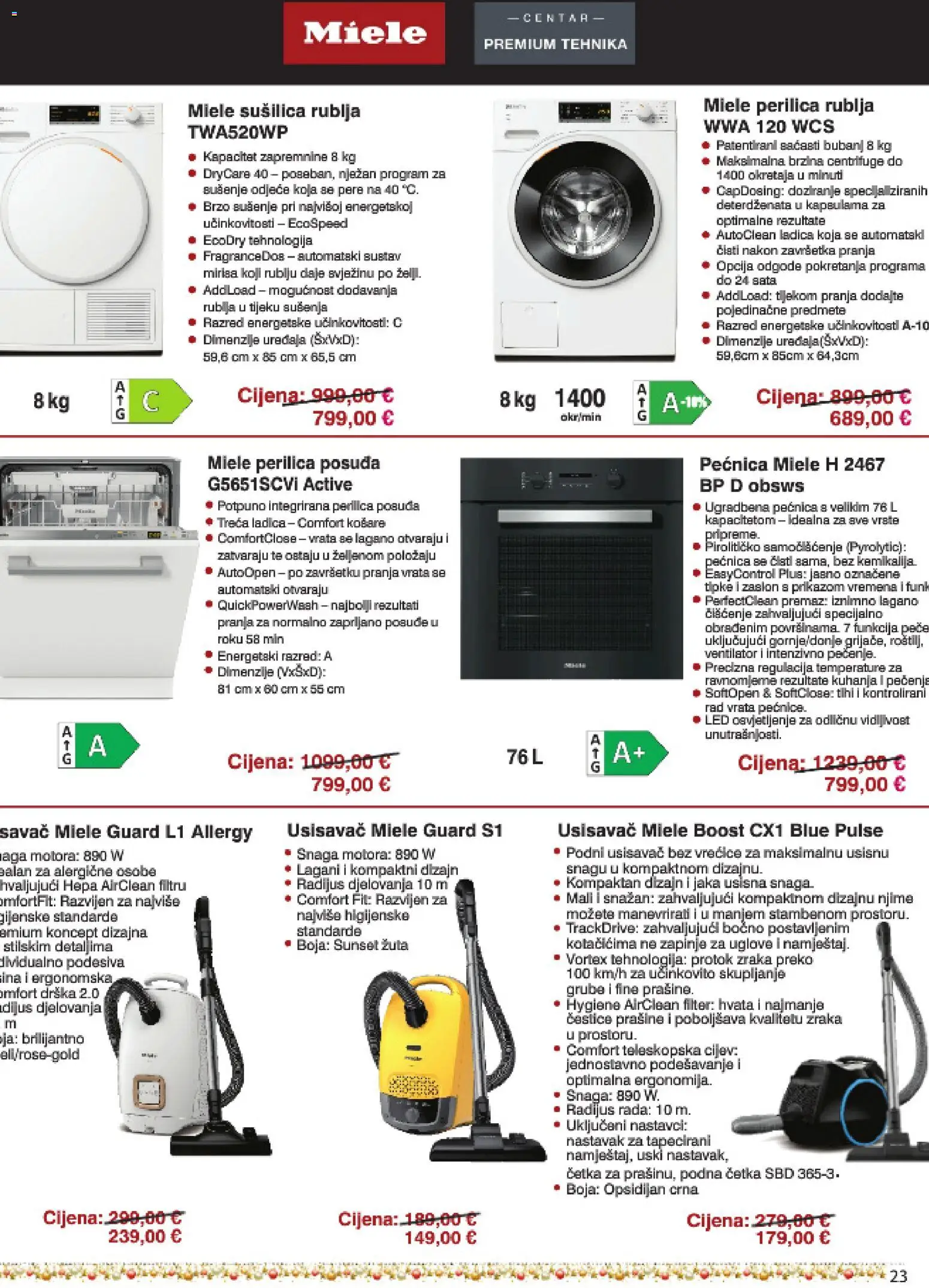 Centar Tehnike katalog | vrijedi od 15.12.2025 | Stranica: 23 | Proizvodi: Usisavač, Ventilator, Vrata, Sušilica