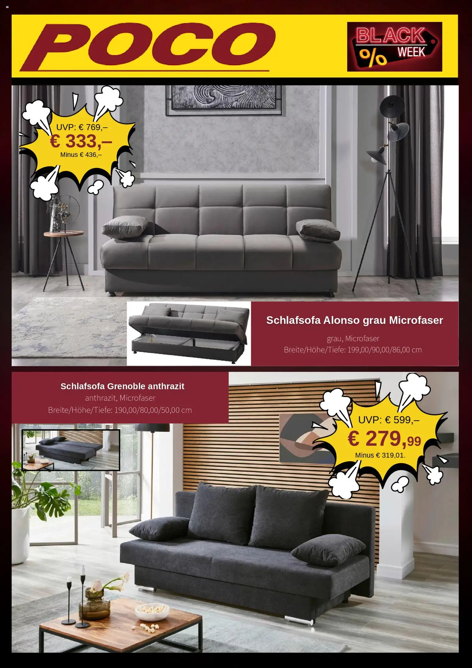 Poco - Black Friday – gültig ab 11.11.2025 | Seite: 5 | Produkte: Schlafsofa