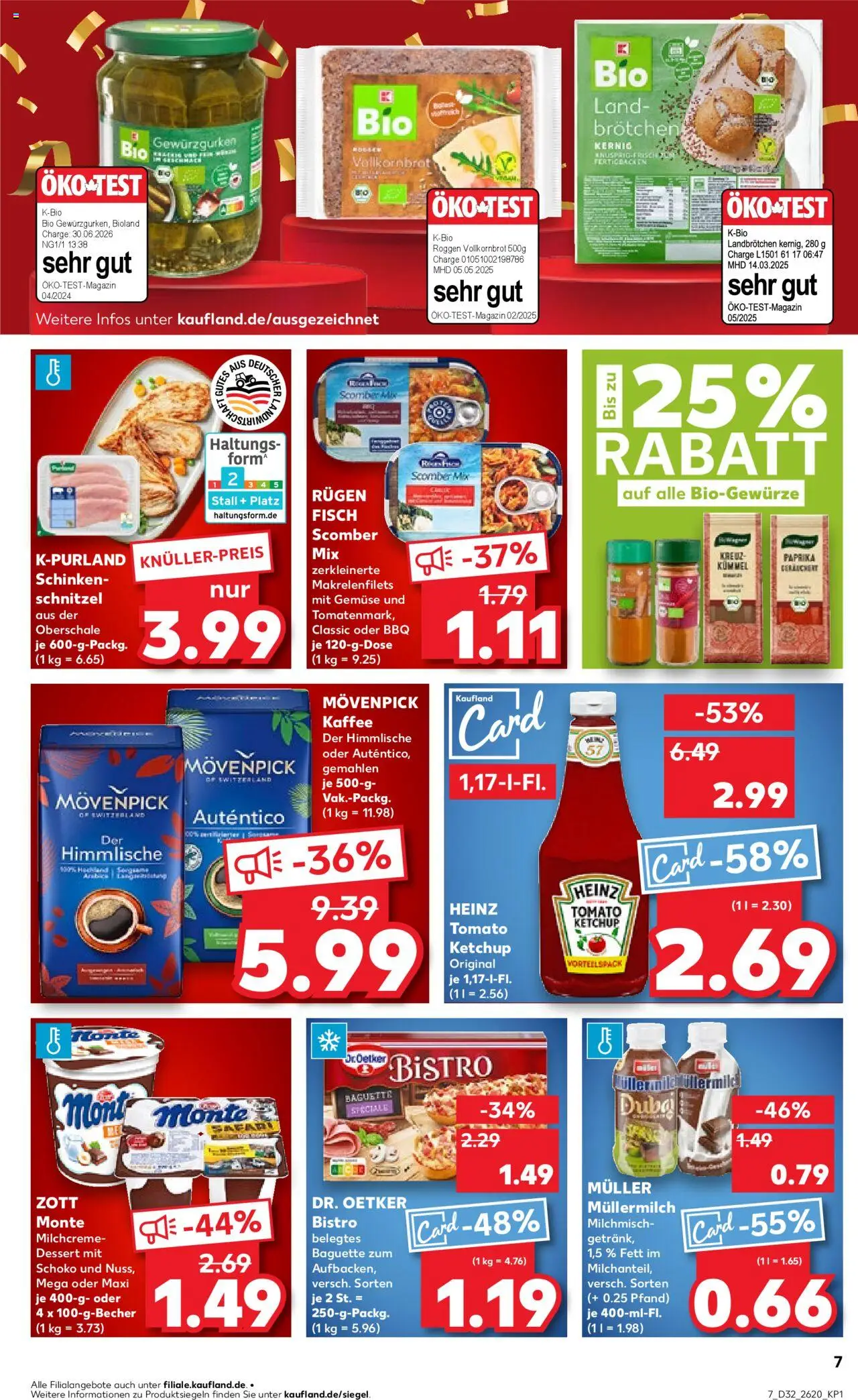 Kaufland prospekt Zeitz	 - gültig ab dem 07.08.2025 | Seite: 7 | Produkte: Kaffee, Fisch, Pizza, Muller mullermilch
