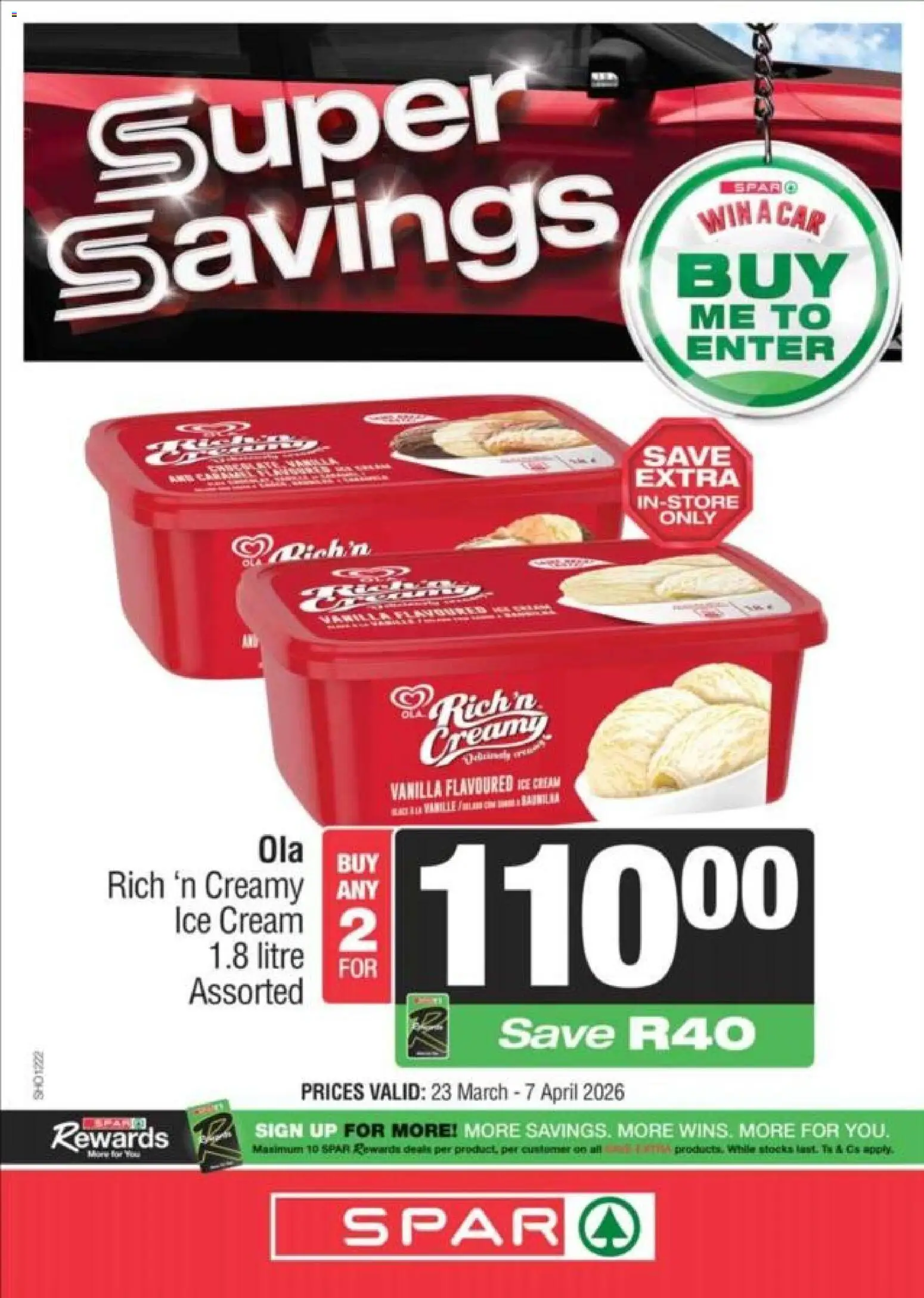 New KWIKSPAR catalogue – valid from 23.03.2026 | Page: 14 | Products: Cream, Ice cream