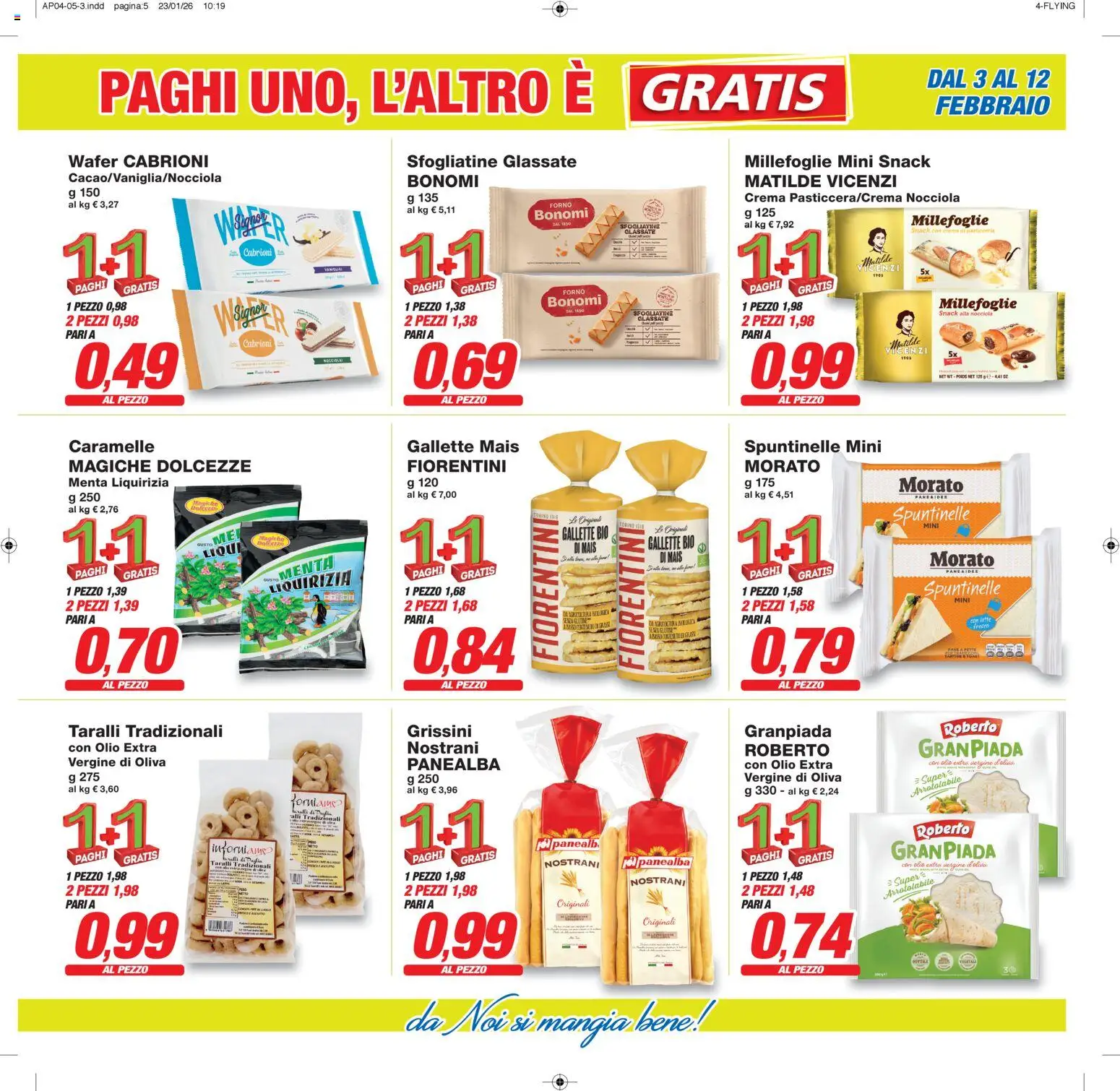 Volantino Prix del 03.02.2026 | Pagina: 5 | Prodotti: Crema, Taralli, Mais, Menta