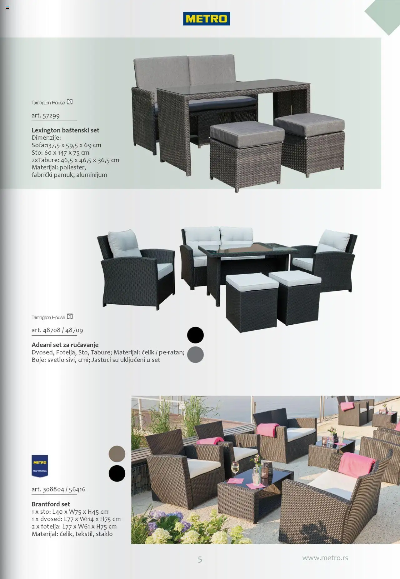 Metro katalog - važi od 30.08.2024 | Strana: 5 | Proizvode: Fotelja, Sto