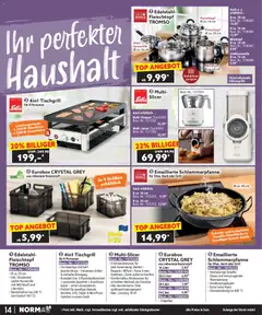 Norma Bestellmagazin ab 01.12.2025 gültig | Seite: 14 | Produkte: Kabel, Herd, Grill
