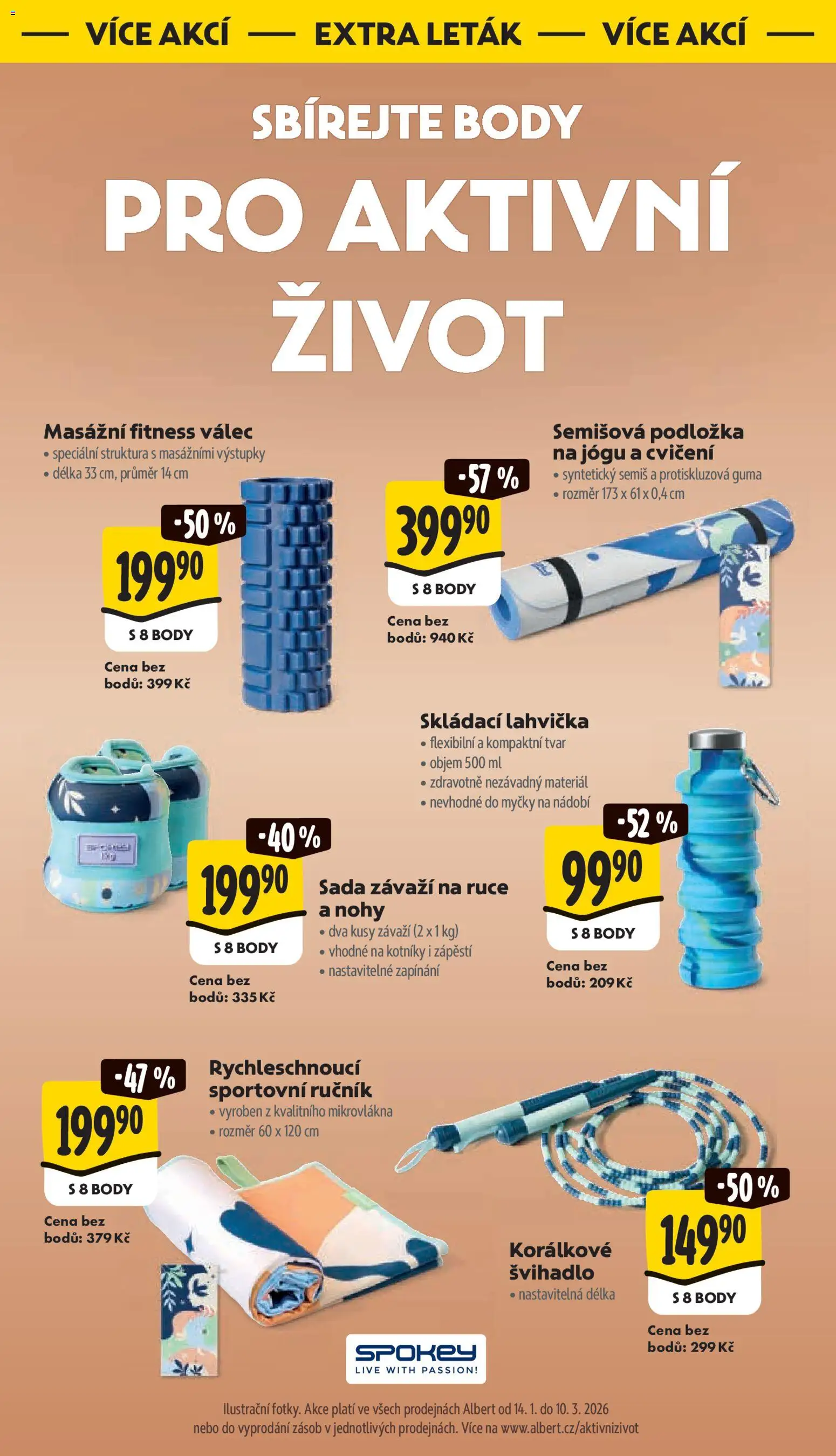 Albert leták - Supermarket od 21.01.2026 | Strana: 39 | Produkty: Lahvička, Guma, Body, Švihadlo