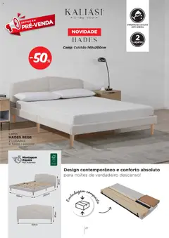 Pré-visualização Espaço Casa - Catálogo Kaliási - Sofás Camas válido de 21.07.2025 | Página: 27 | Produtos: Cama, Colchão