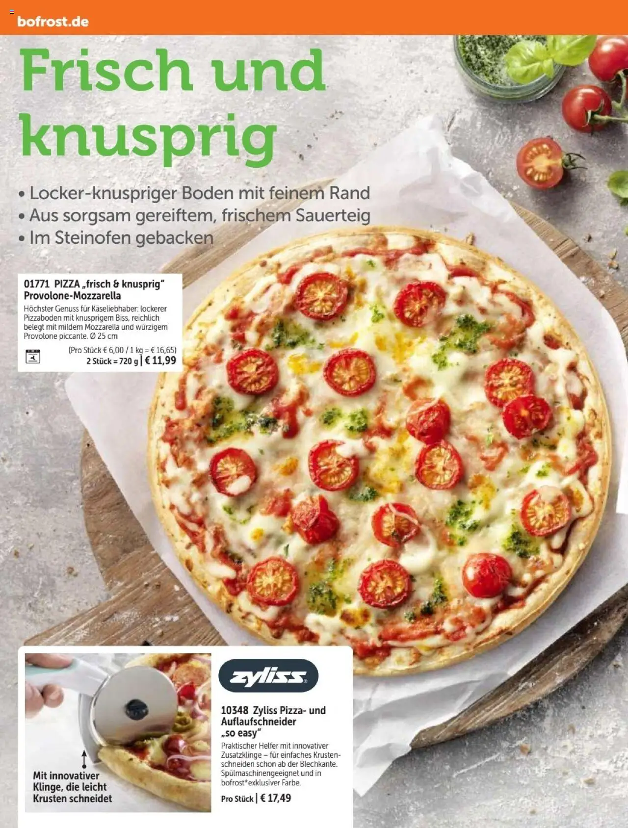 Bofrost Katalog – gültig ab 07.09.2025 | Seite: 116 | Produkte: Mozzarella, Pizza