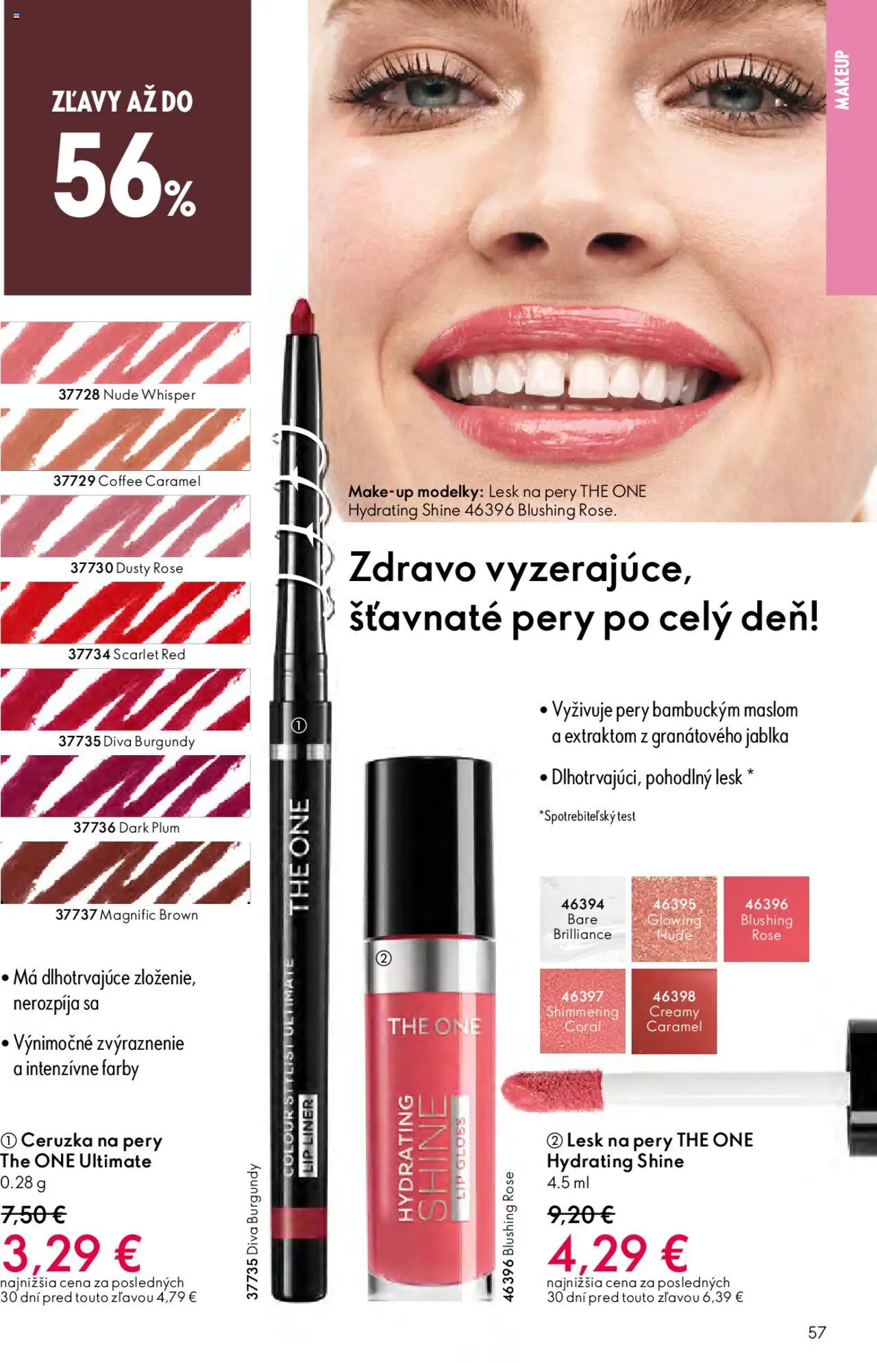 Katalóg Oriflame 13 2025 │ platný od 07.09.2025 | Strana: 57 | Produkty: Jablká, Lesk na pery, Ceruzka