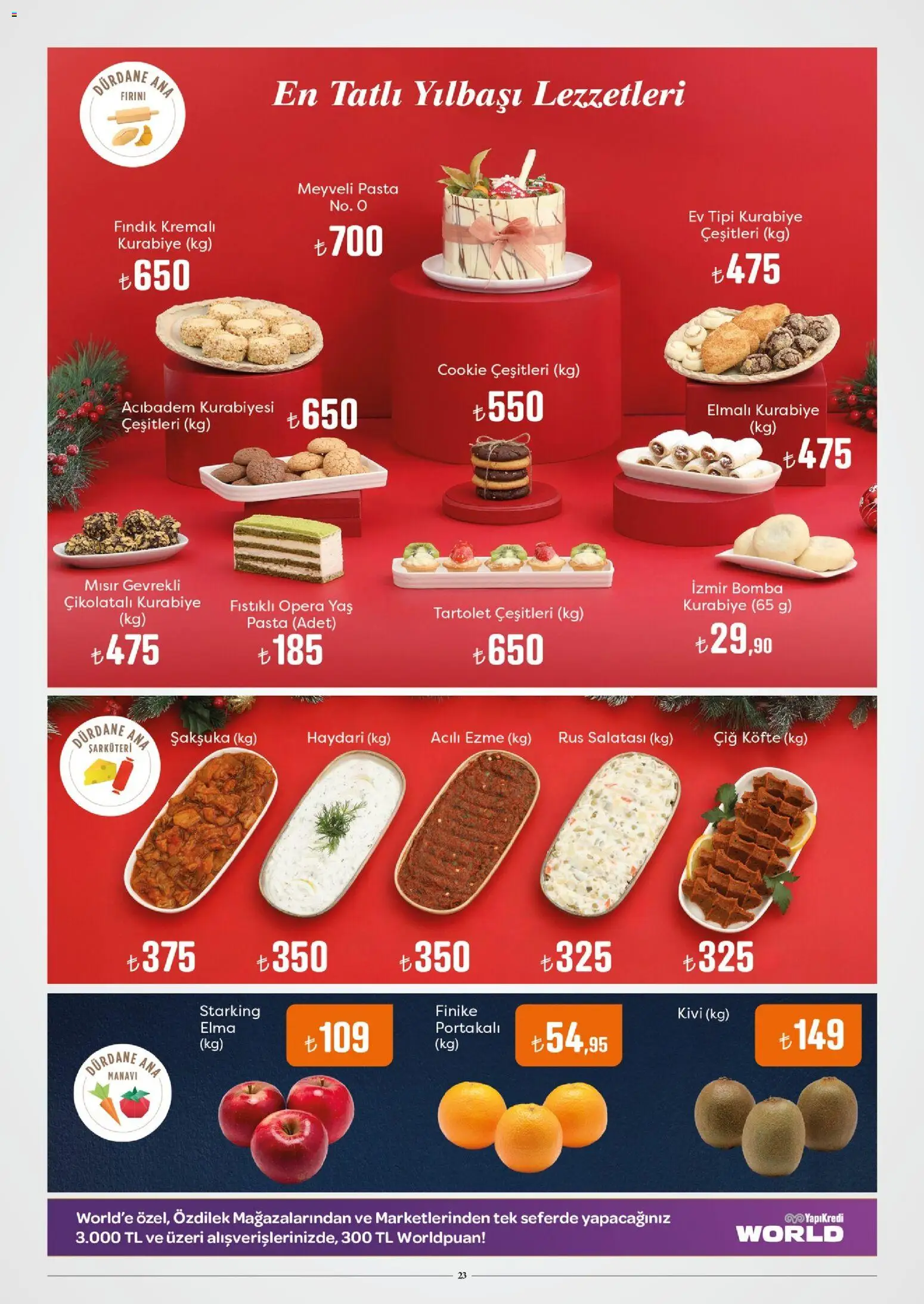 Özdilek Katalog - 17.12.2025 tarihinden itibaren geçerlidir | Sayfa: 23 | Ürünler: Elma, Kivi, Fındık, Kurabiye