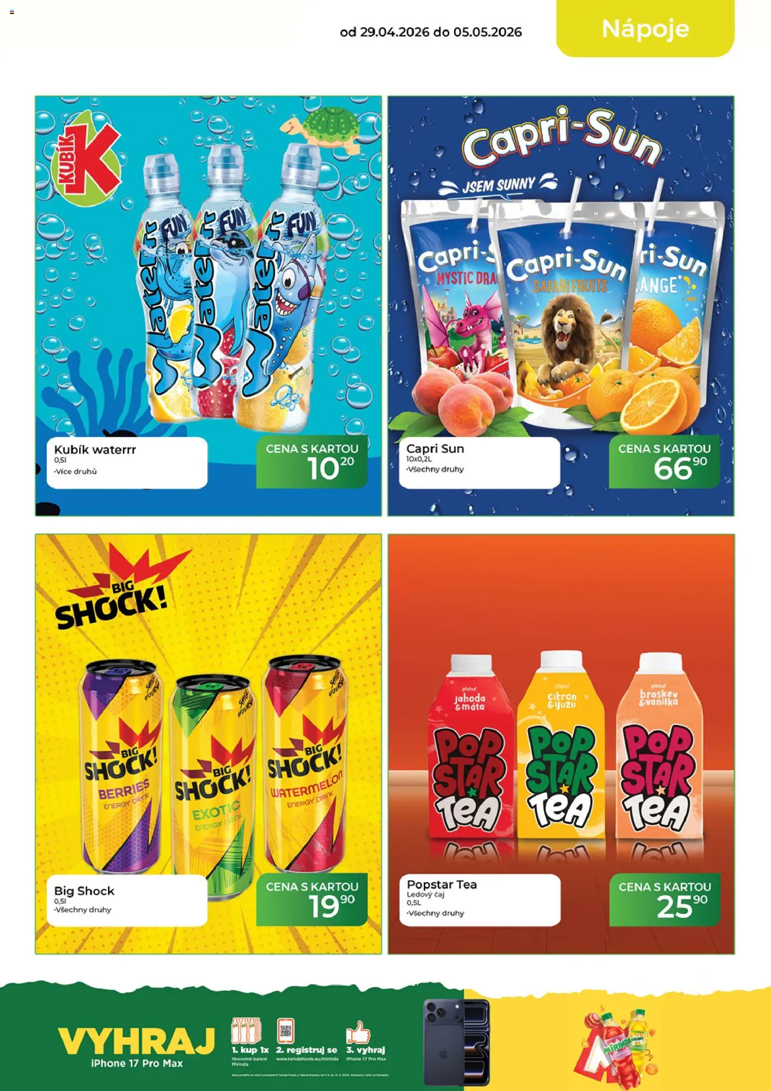 Tamda Foods leták od 29.04.2026 | Strana: 13 | Produkty: Čaj, Citron, Kubík Waterrr, Energy drink