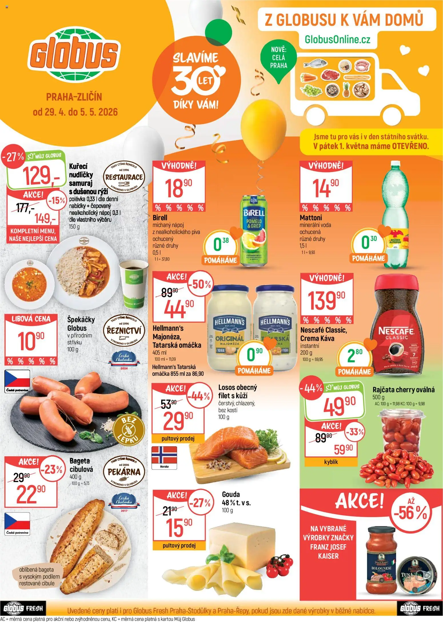 Globus leták - Praha Zličín od 29.04.2026 | Strana: 1