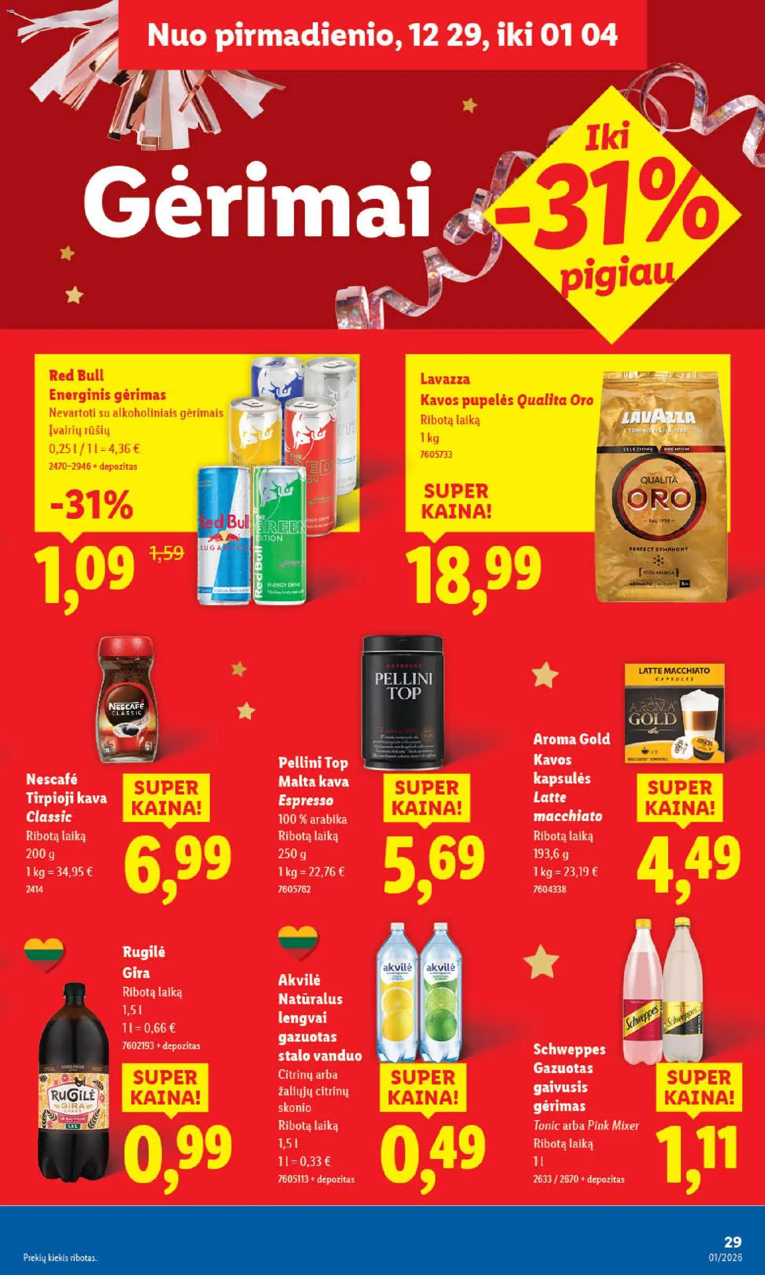 LIDL akcijos nuo 29.12.2025 | Puslapis: 29