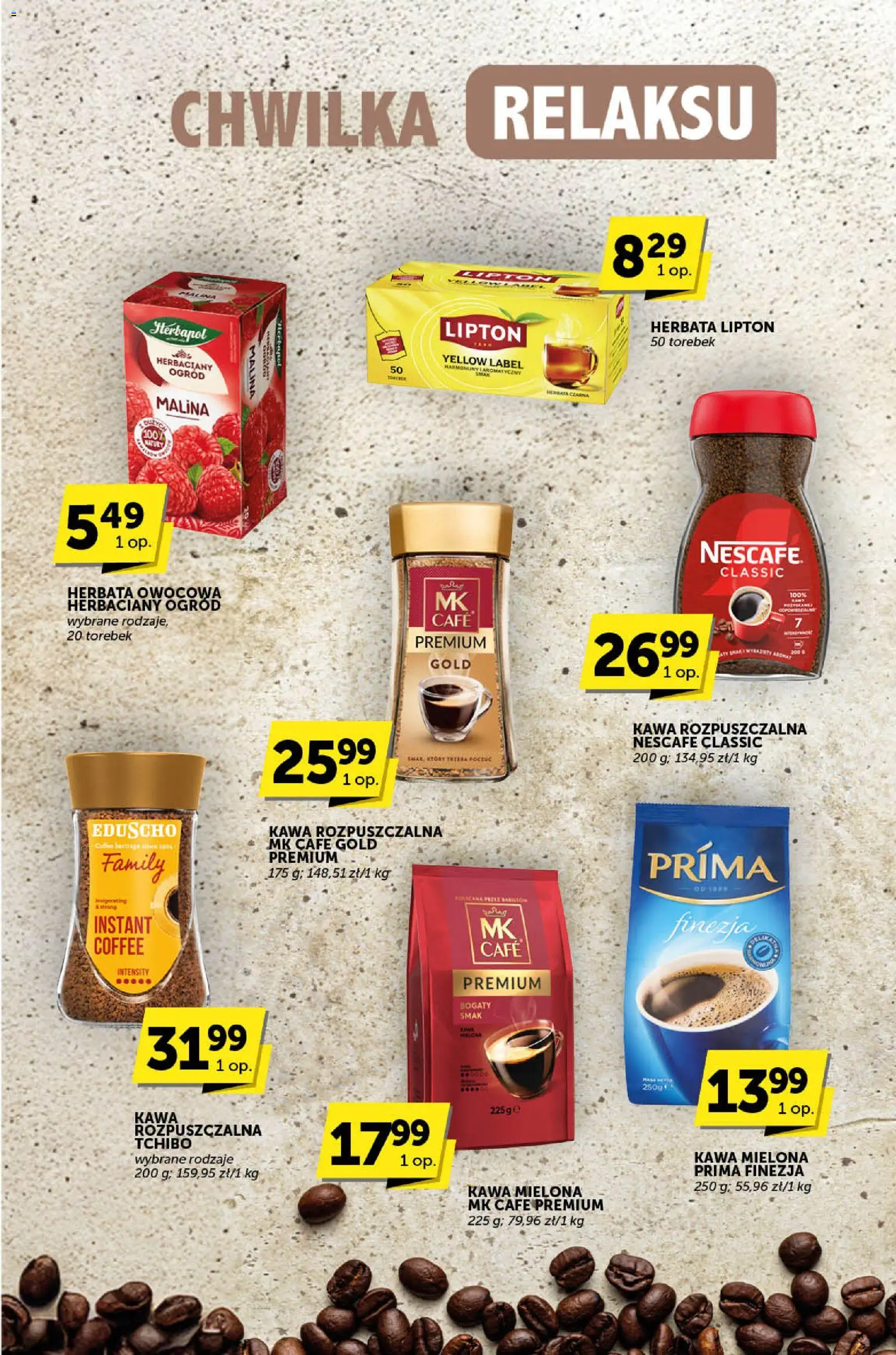 ABC Gazetka - Katalog od 22.01.2026 | Strona: 17 | Produkty: Nescafe, Kawa rozpuszczalna, Tchibo, Herbata lipton
