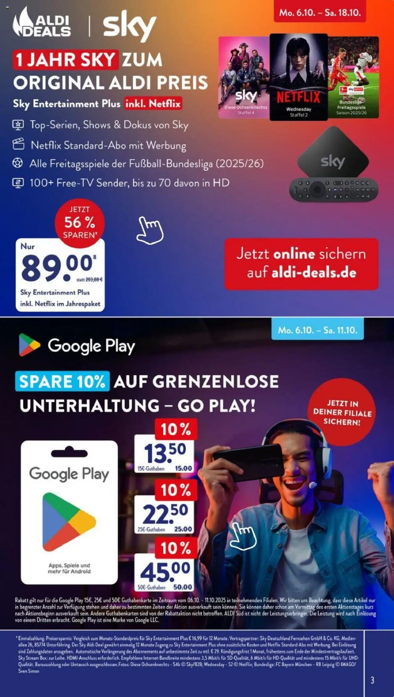 Aldi Süd Aldi Talk Home – gültig ab 06.10.2025 | Seite: 3 | Produkte: Box, Fernsehen