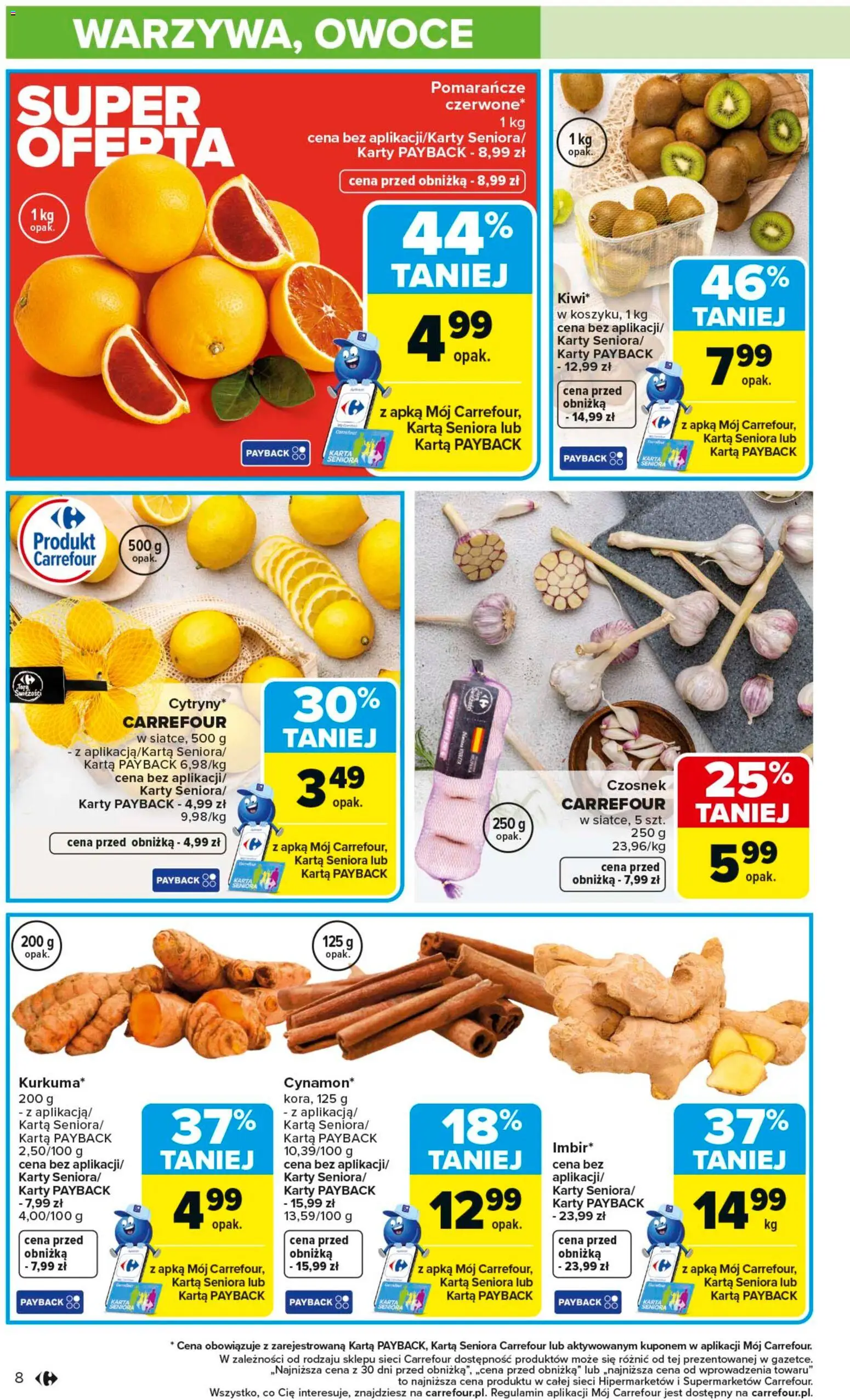 Carrefour Gazetka od 02.02.2026 | Strona: 10 | Produkty: Czosnek, Karta, Pomarańcze, Owoce
