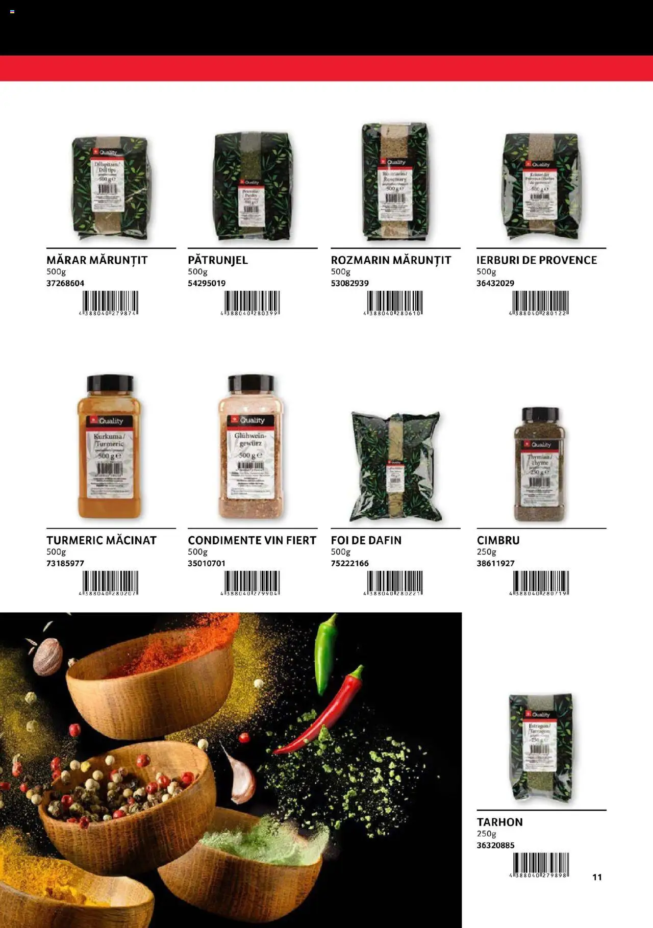 Catalog Selgros - Transgourmet – valabil de la 29.02.2024 | Pagină: 11 | Produse: Pătrunjel, Mărar, Vin, Condimente