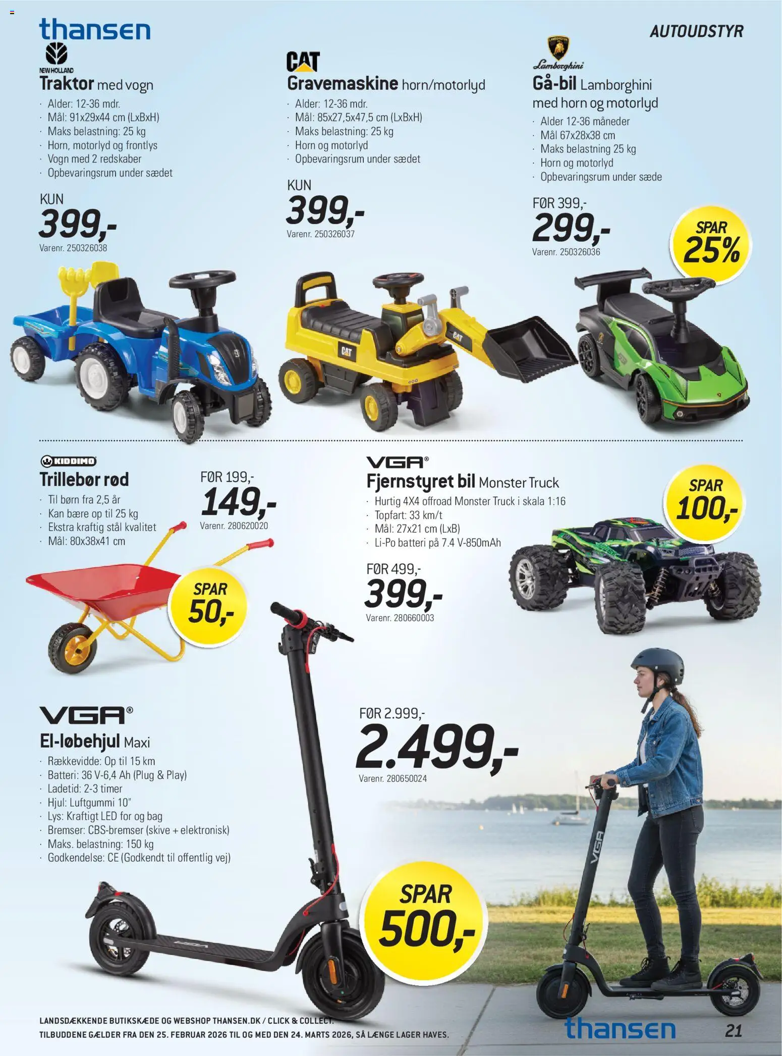 Thansen tilbudsavis – gyldig fra 25.02.2026 | Side: 21 | Produkter: Batteri