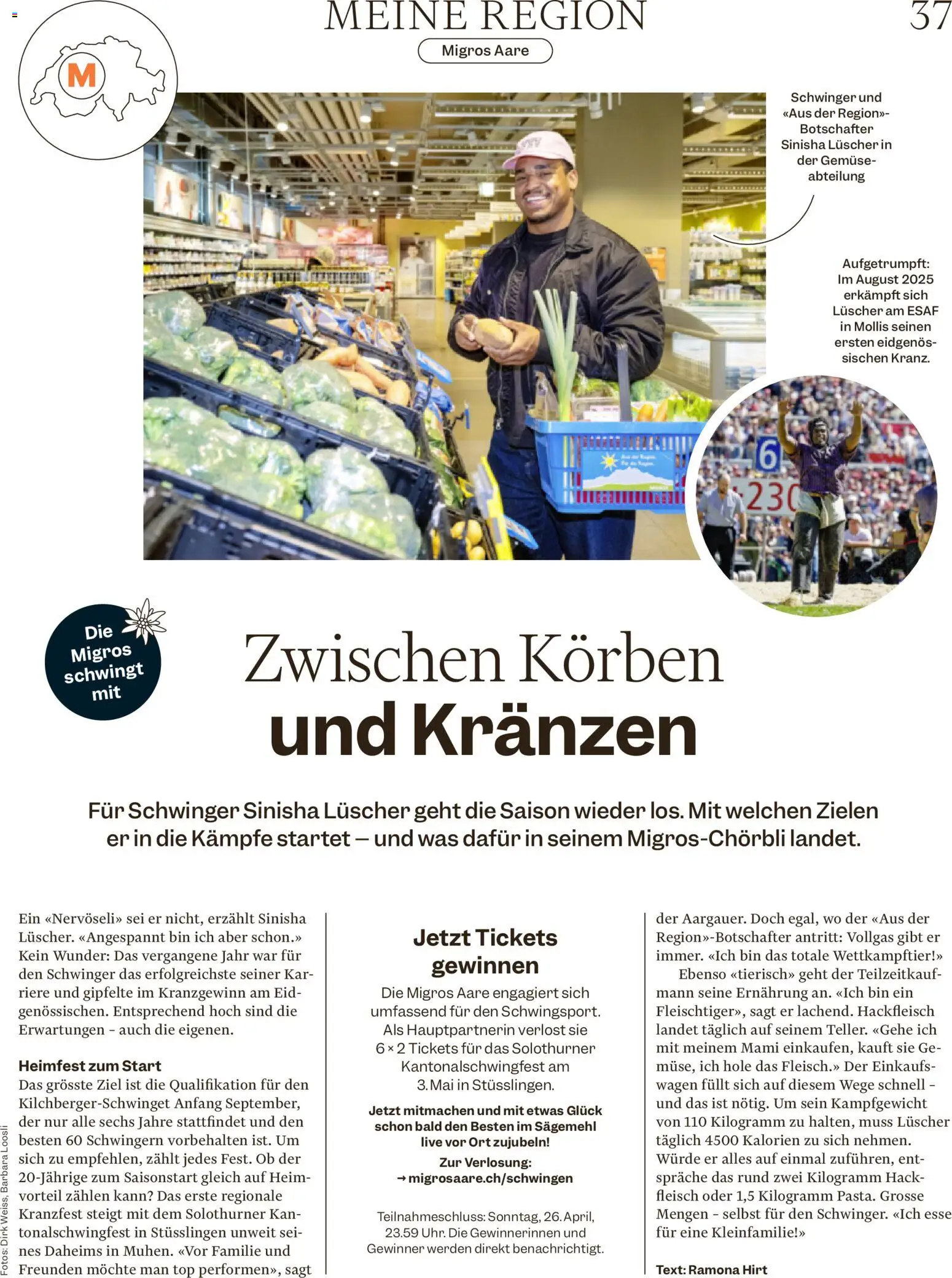 Migros aktionen – gültig ab 22.04.2026 | Seite: 37 | Produkte: Gemüse, Top