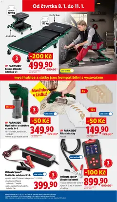 Náhled letáku /// PARKSIDE, Kovové dílenské, lehátko 2 v 1, Kovové dílenské lehátko 2 v 1 od 08.01.2026 | Strana: 29