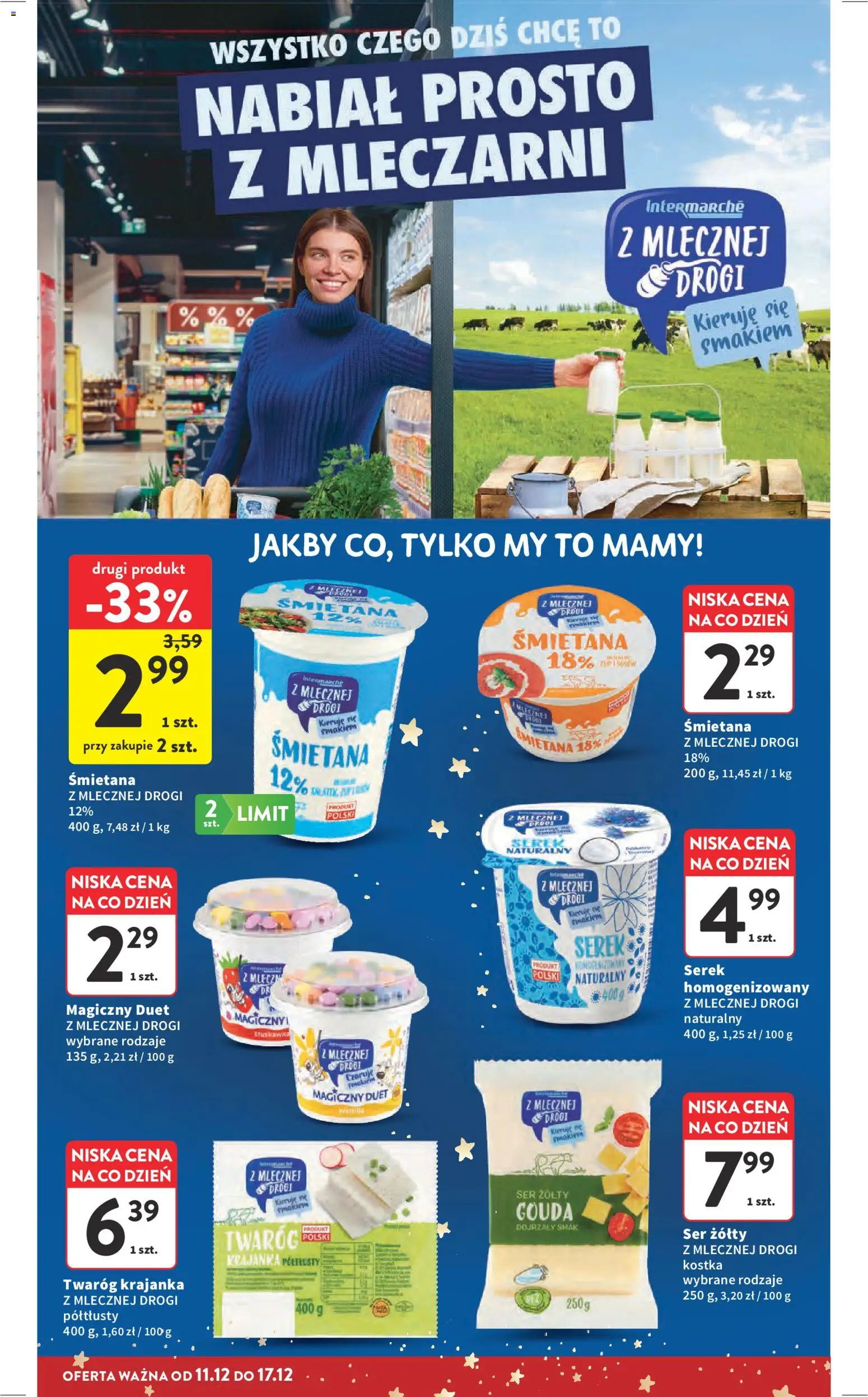 Intermarche Gazetka od 11.12.2025 | Strona: 37 | Produkty: Ser żółty, Serek, Ser, Twaróg