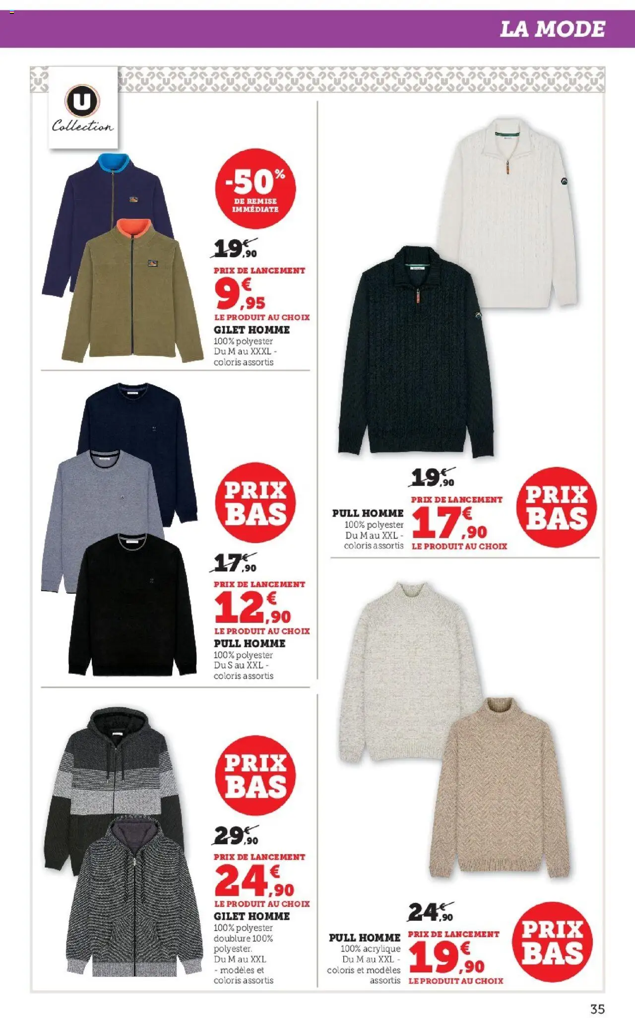 {H1} | Page: 35 | Produits: Pull, Gilet