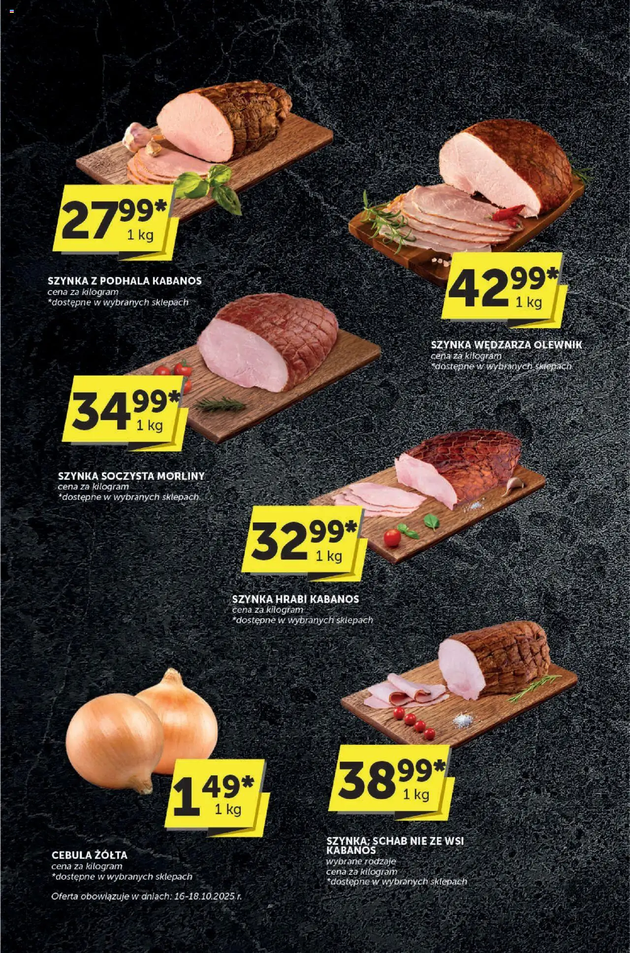 Euro Sklep Gazetka - Katalog od 16.10.2025 | Strona: 6 | Produkty: Schab, Szynka