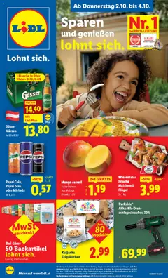 Lidl Flugblatt - Eisenstadt, Ebenfurth, Mattersburg ab 02.10.2025 gültig
