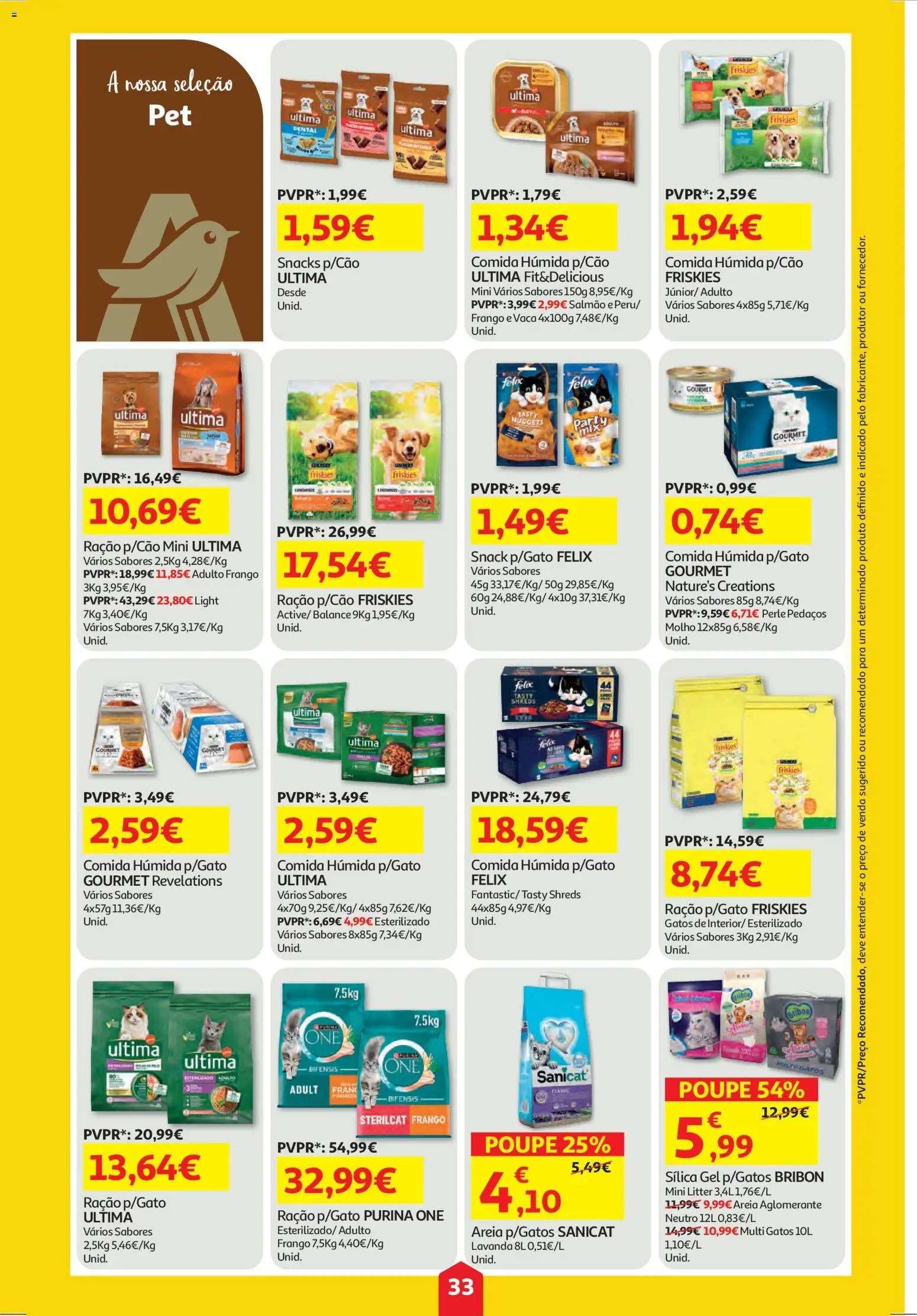 Auchan folheto │ válido de 30.10.2025 | Página: 33 | Produtos: Areia, Frango, Salmão, Nuggets