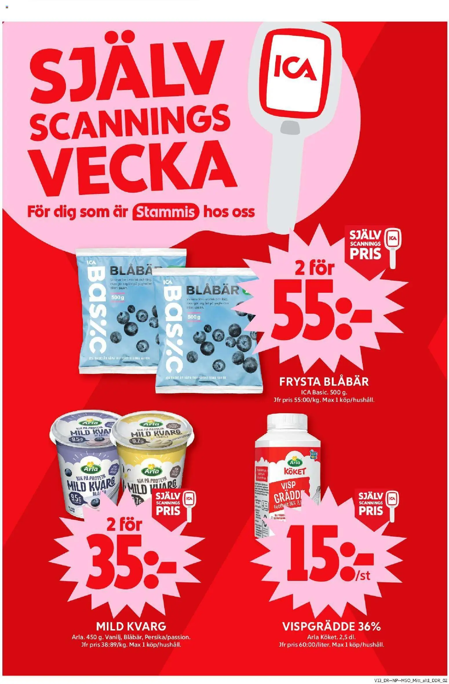 ICA Maxi reklamblad aktuell från 23.03.2026 | Sida: 3 | Produkter: Visp, Blåbär, Grädde, Vispgrädde