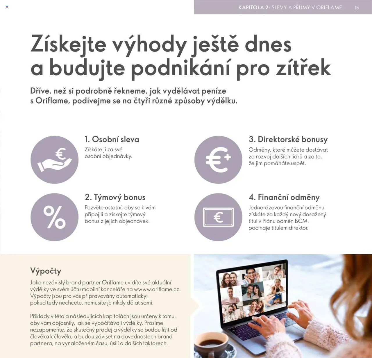 Oriflame katalog Plán odměn pro Brand Partnery od 10.04.2025 | Strana: 15