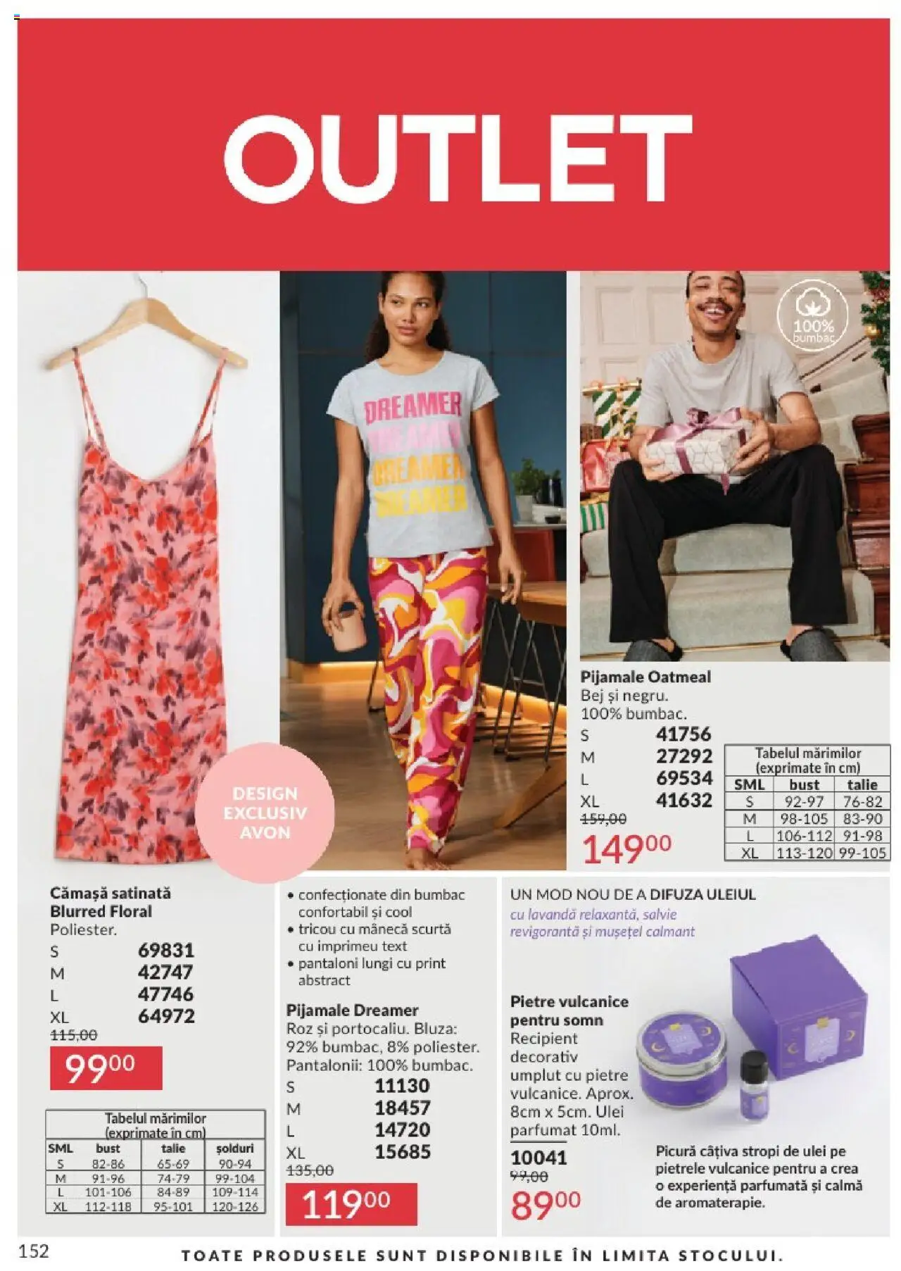 Catalog Avon - 06 2025 – valabil de la 01.06.2025 | Pagină: 152 | Produse: Ulei, Bluză, Pantaloni, Pijamale