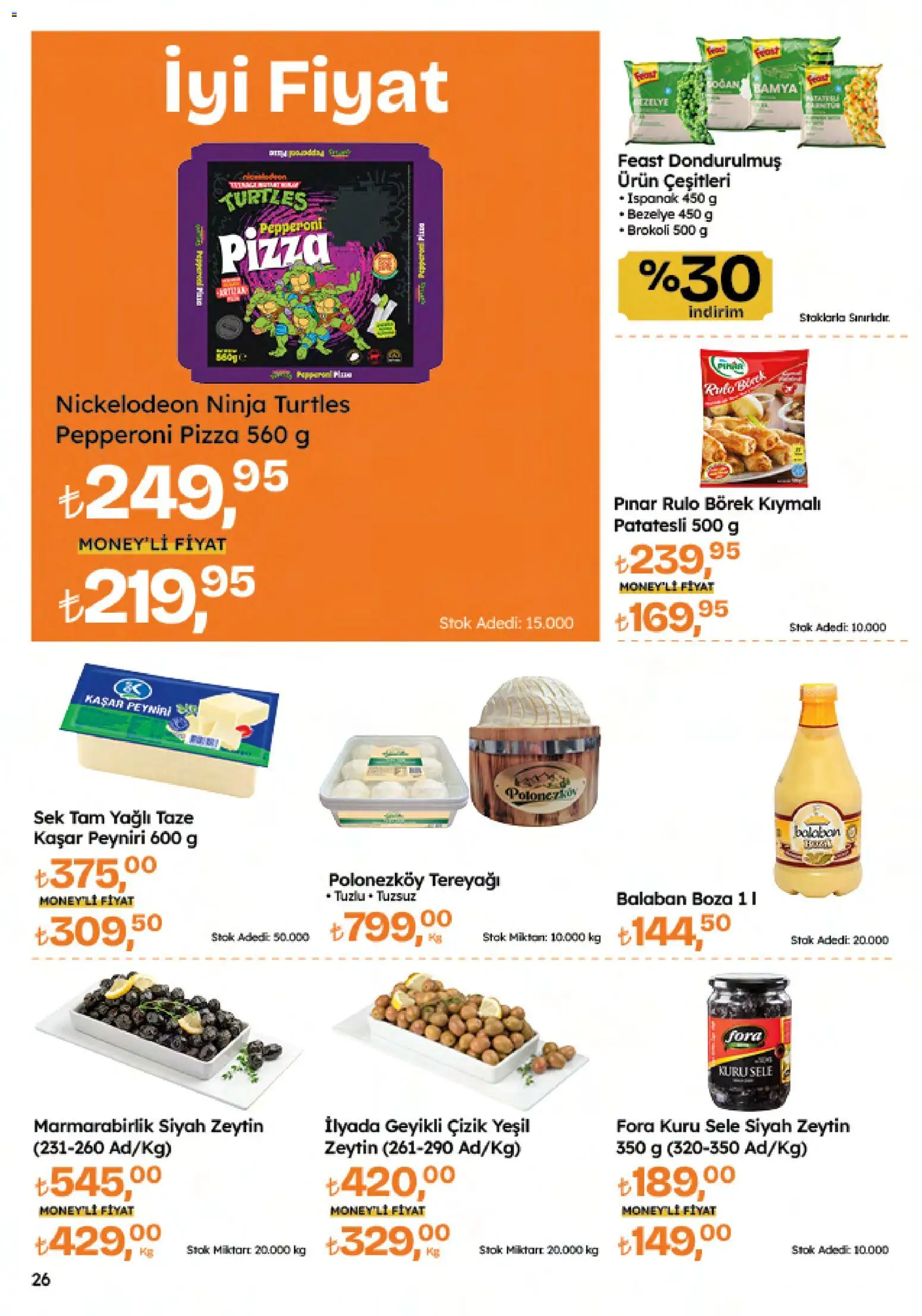 Migros Katalog - 5M Migroskop Dijital - 05.02.2026 tarihinden itibaren geçerlidir | Sayfa: 26 | Ürünler: Tereyağı, Pizza, Bamya, Zeytin