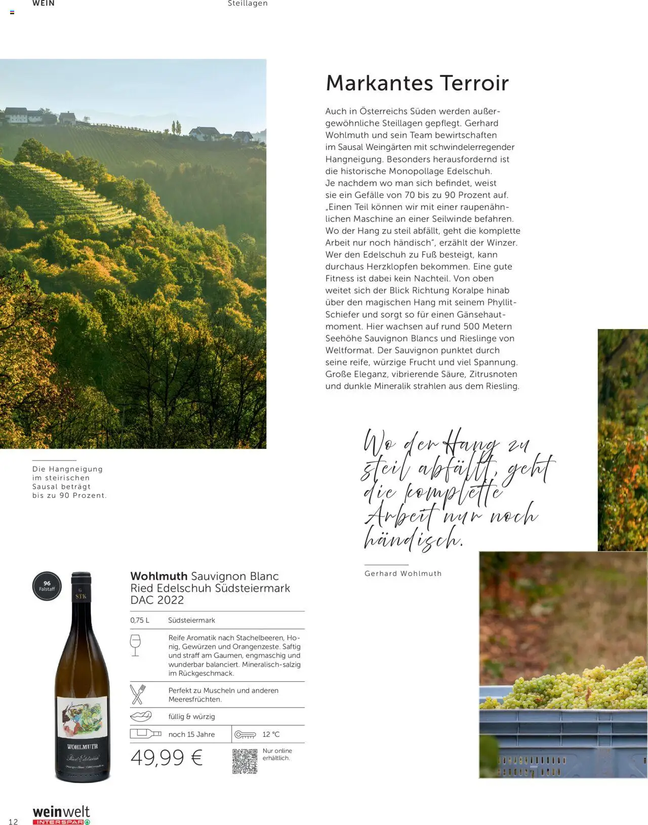 Interspar Weinwelt Magazin Ausgabe Herbst gültig ab 10.09.2025 | Seite: 12