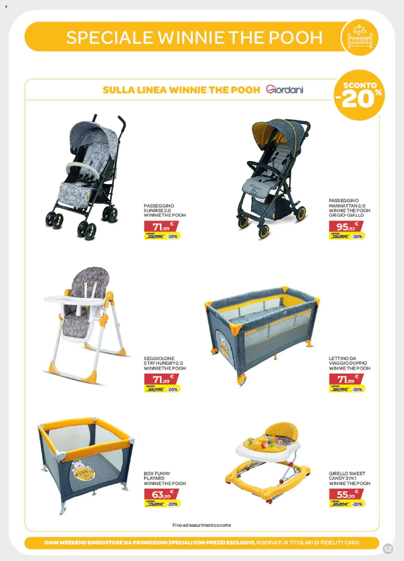 Volantino Bimbo store del 02.04.2026 | Pagina: 12 | Prodotti: The, Lettino, Passeggino, Girello