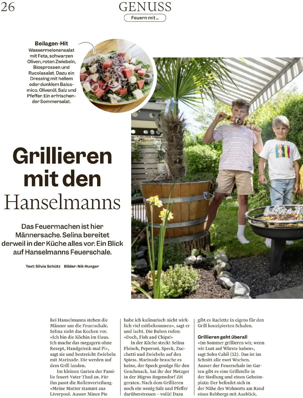 Migros Magazin ab 16.06.2025 | Seite: 26 | Produkte: Dressing, Raclette, Bilder, Grill