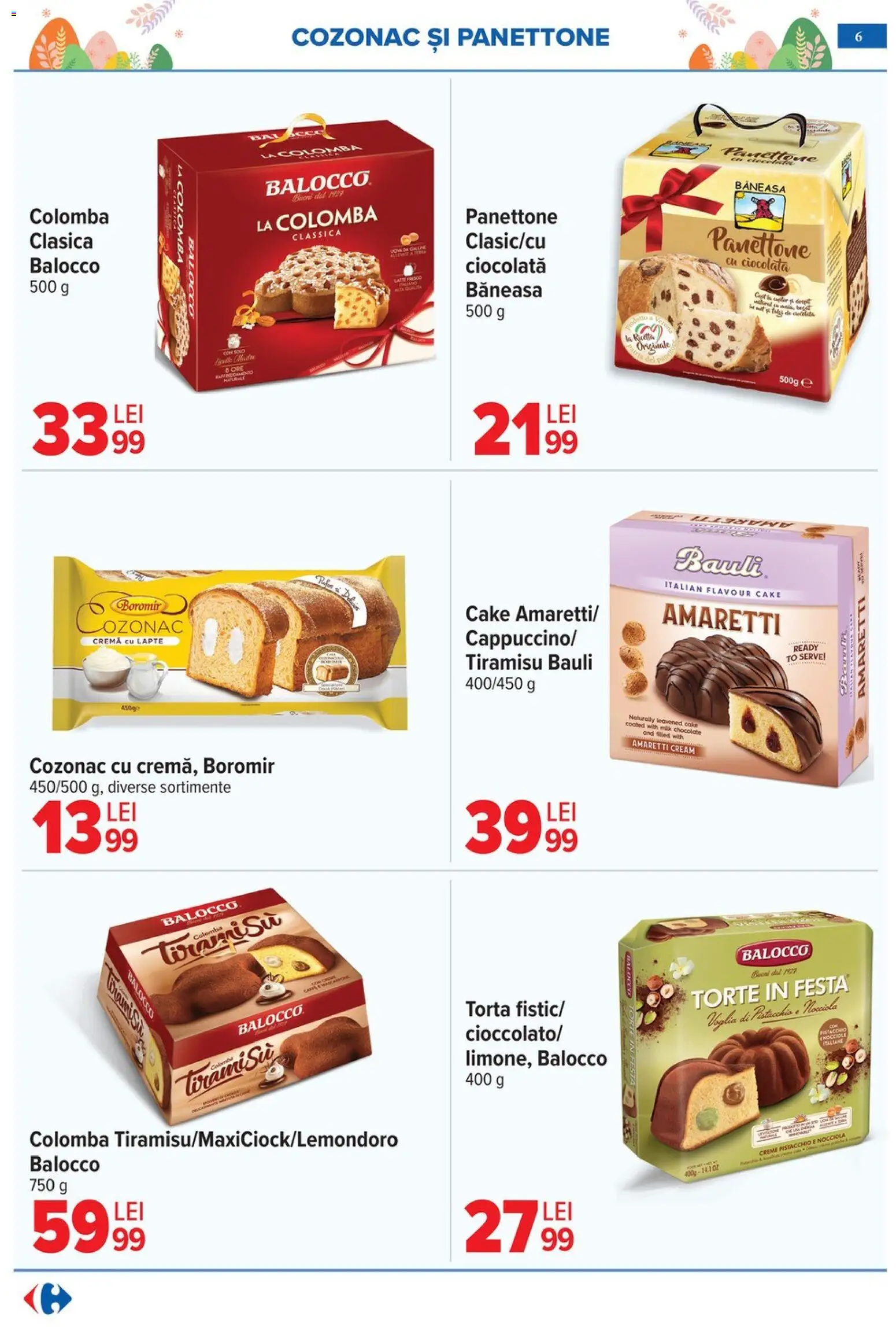 Noul catalog Carrefour – valabil de la 25.03.2026 | Pagină: 6 | Produse: Lapte, Cremă, Tiramisu, Ciocolată