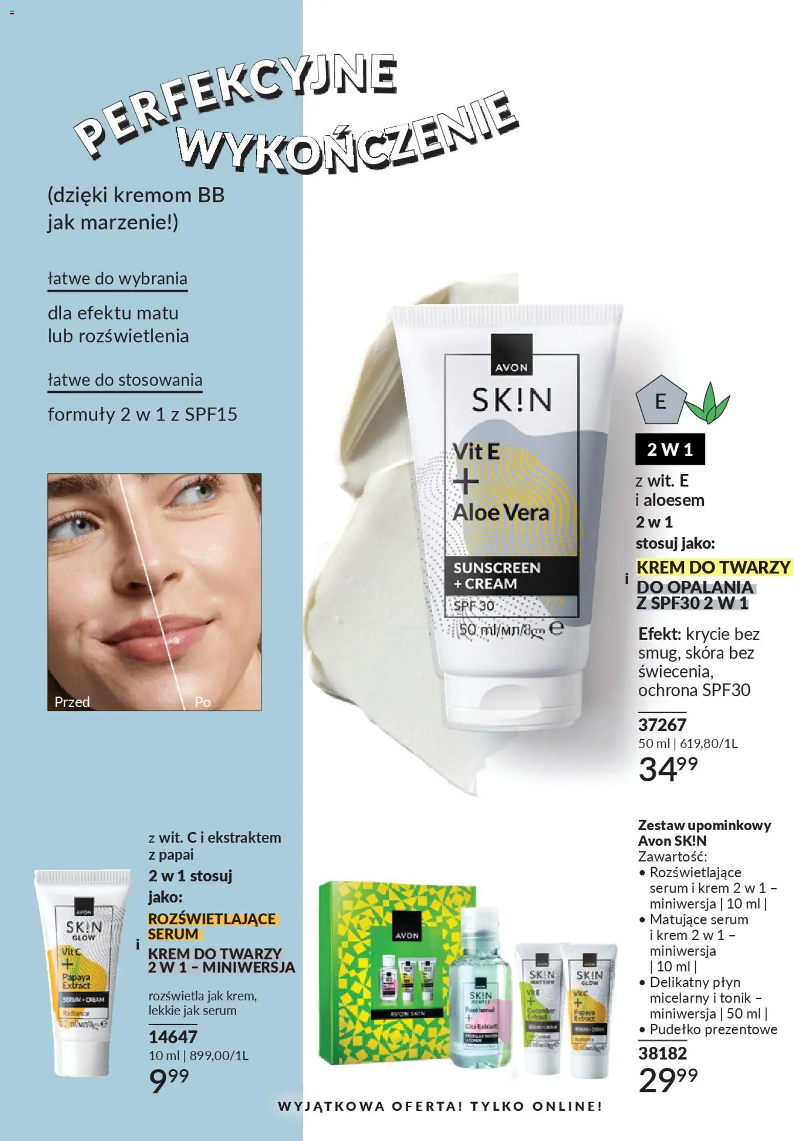 Avon Katalog 3 2026 od 01.03.2026 | Strona: 196 | Produkty: Pudełko, Krem, Krem do twarzy, Tonik