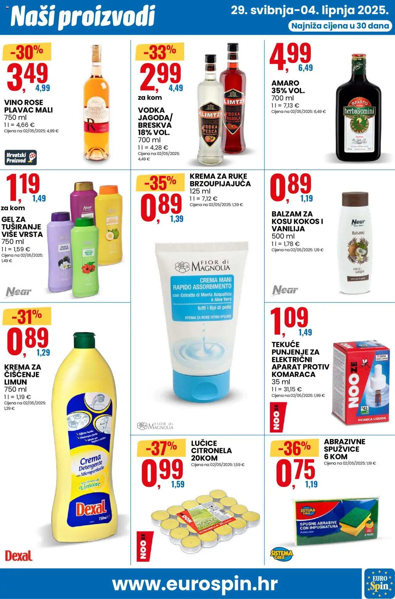 Eurospin katalog | vrijedi od 29.05.2025 | Stranica: 13 | Proizvodi: Gel za tuširanje, Vino, Limun, Vodka